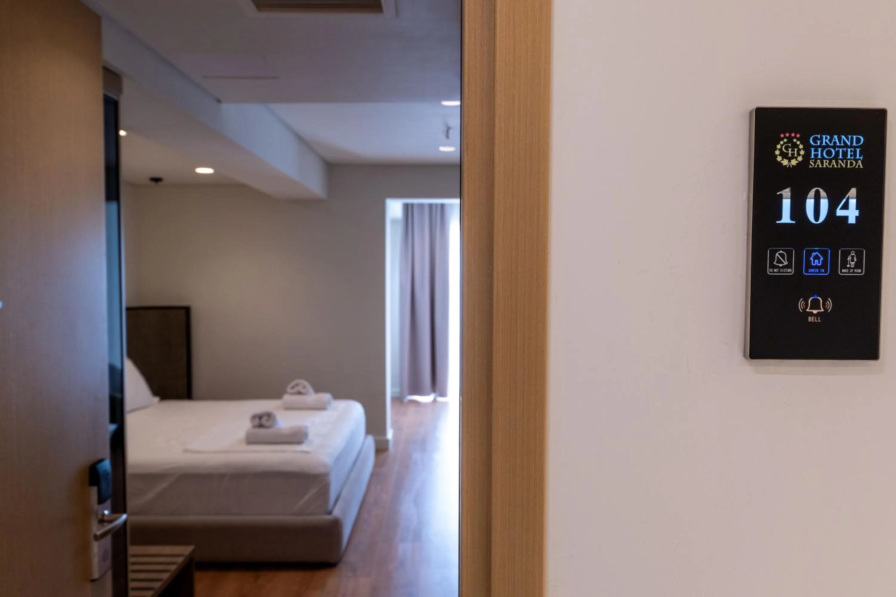 Bed in Grand Hotel Saranda