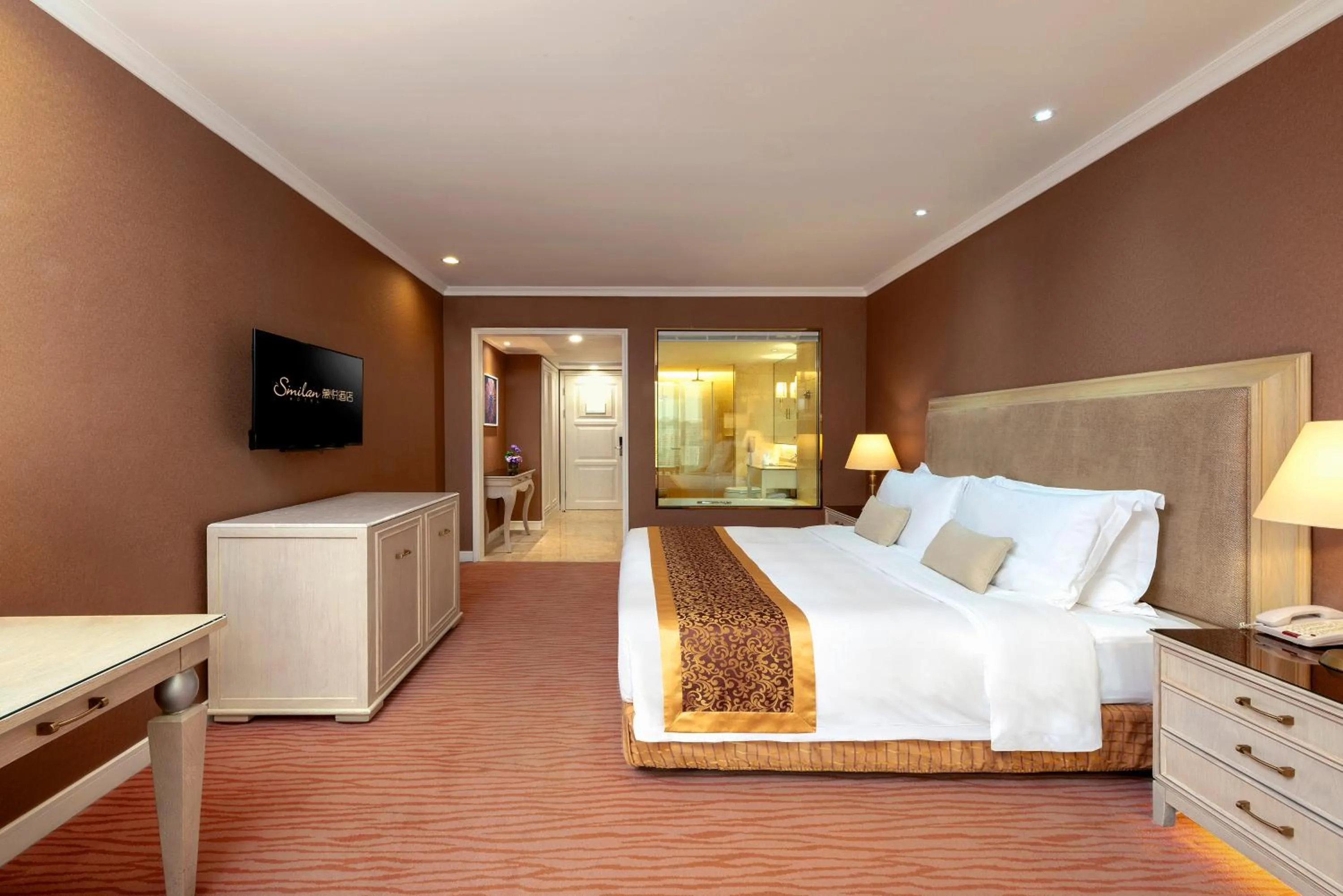 Bed in Similan Hotel Zhuhai-Gongbei Port