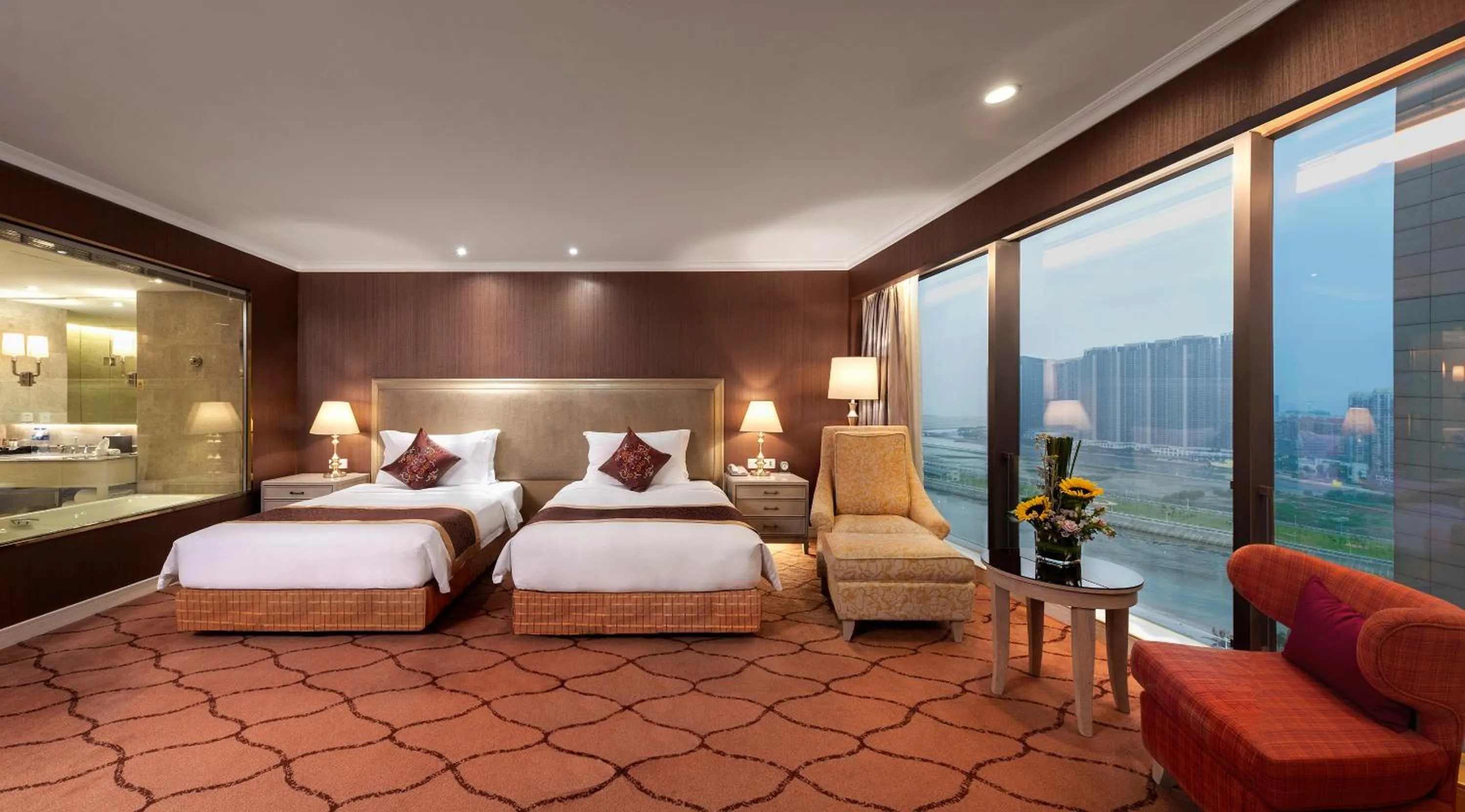 Bed in Similan Hotel Zhuhai-Gongbei Port