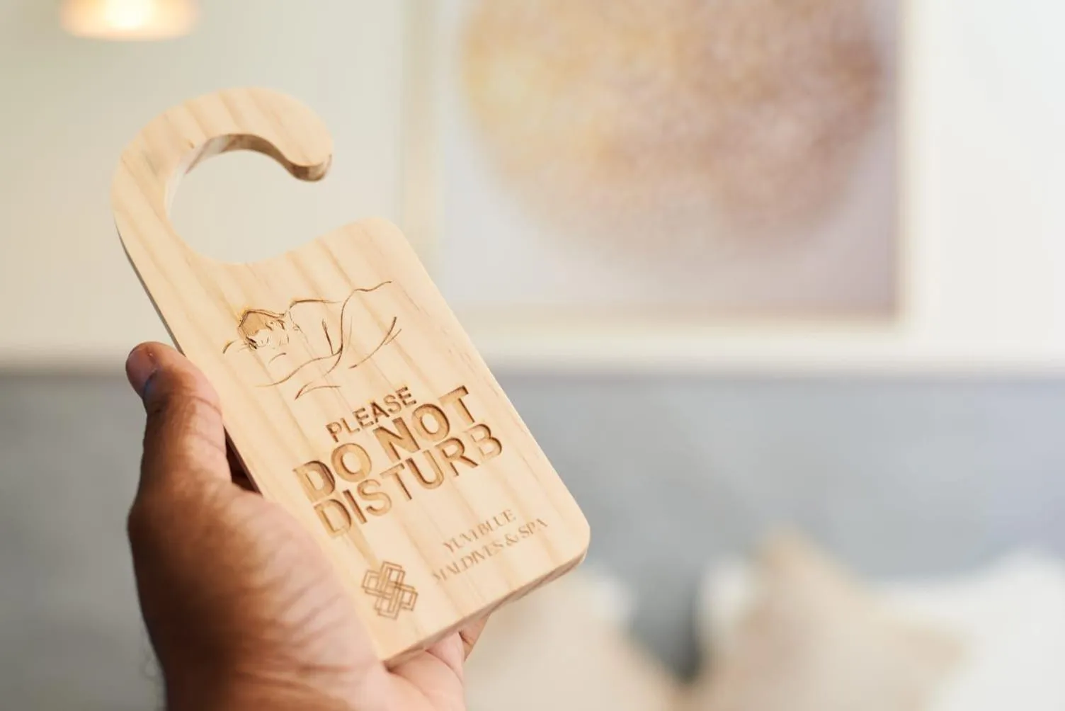 Bed in YUVi Blue Maldives & spa