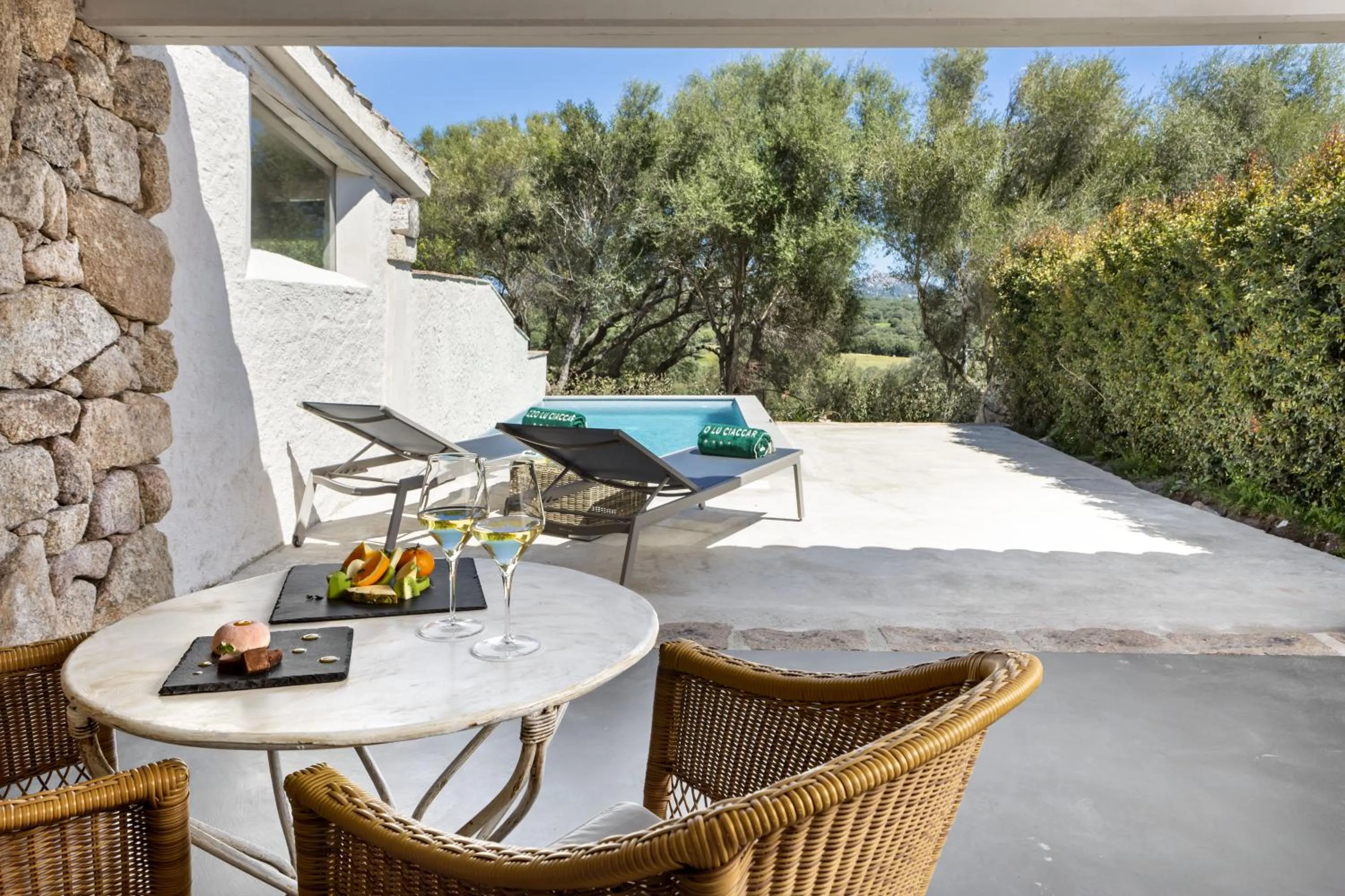 Garden view in Stazzo Lu Ciaccaru