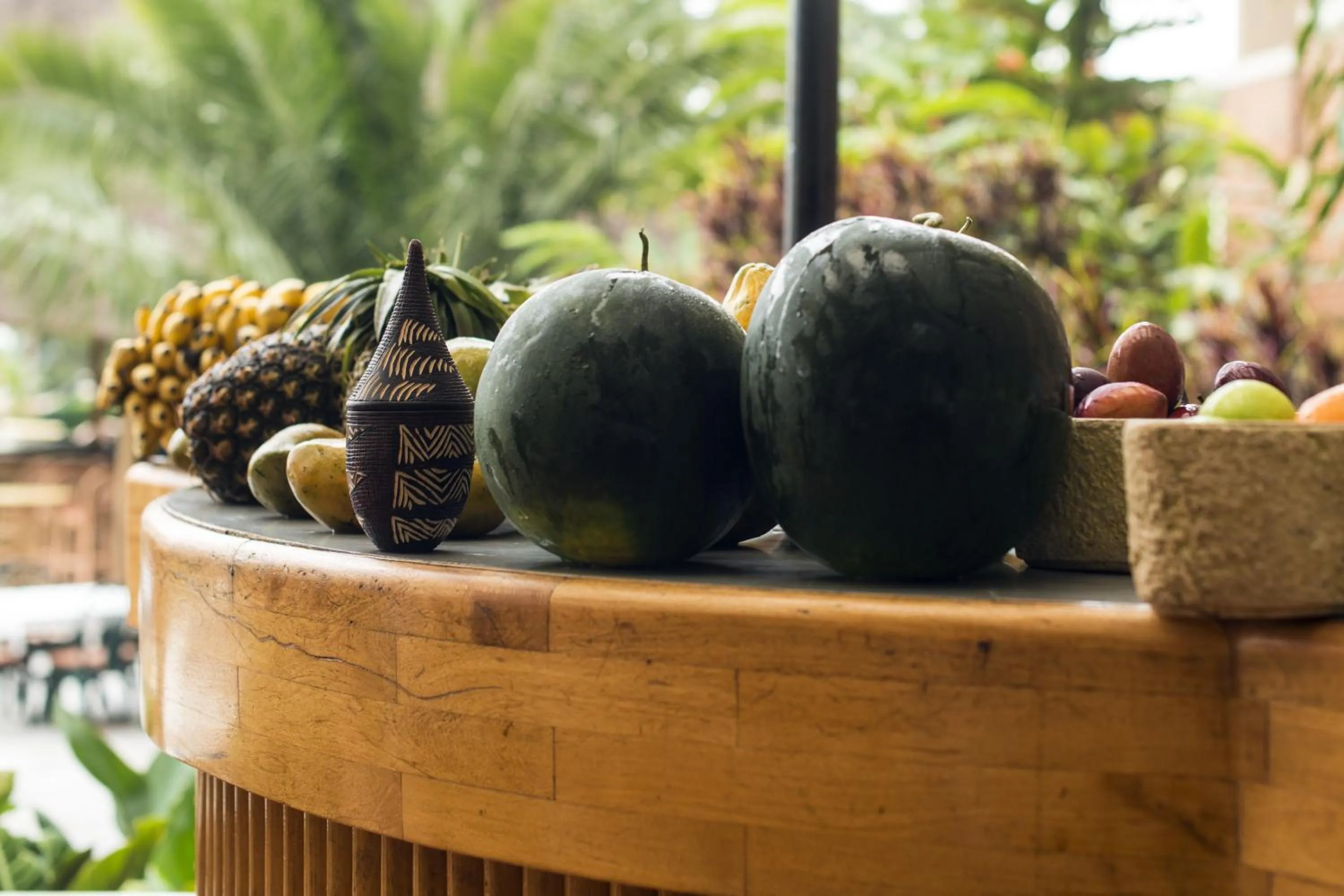Dining area in Hotel des Mille Collines