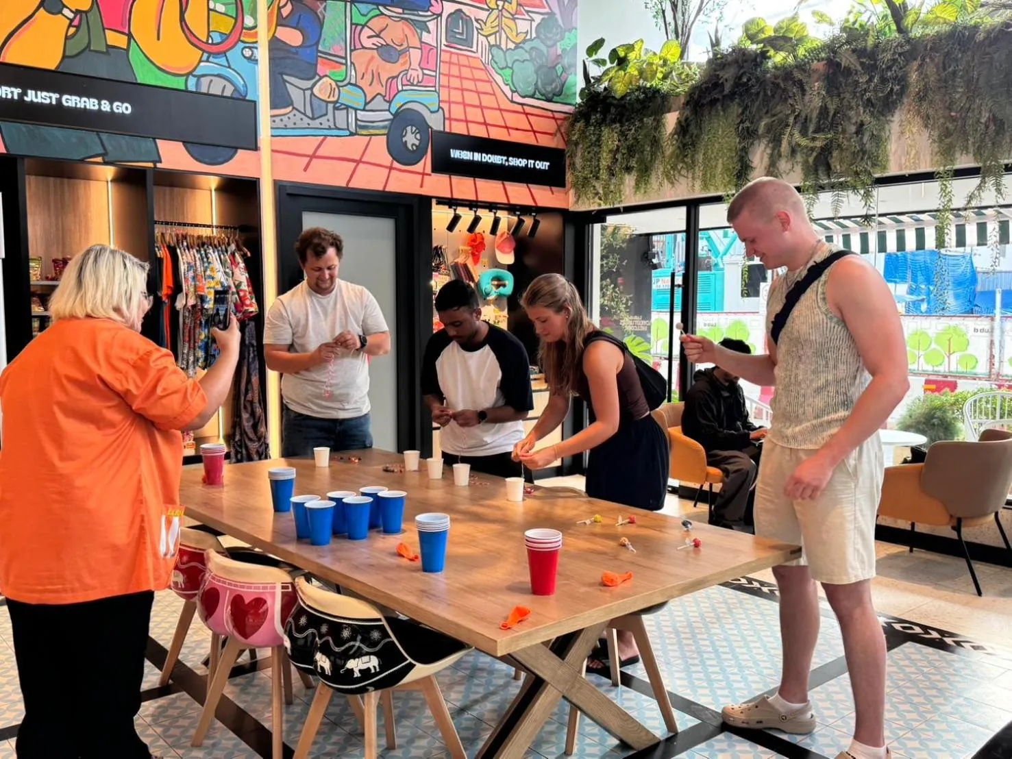 People in Lub d Bangkok Chinatown - Steps from Sam Yod MRT Station