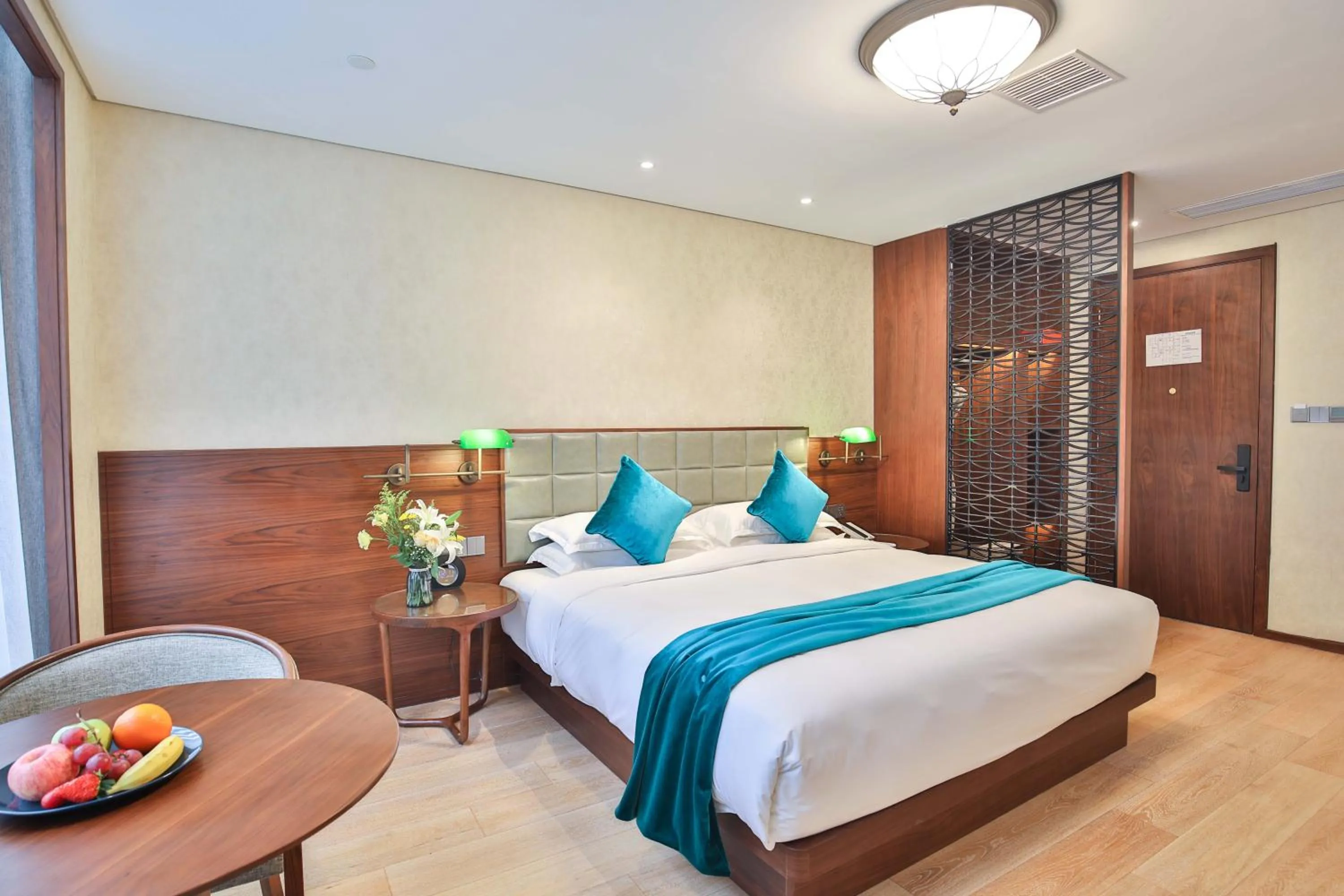 Bed in SSAW Garden Hotel Ningbo Xikou