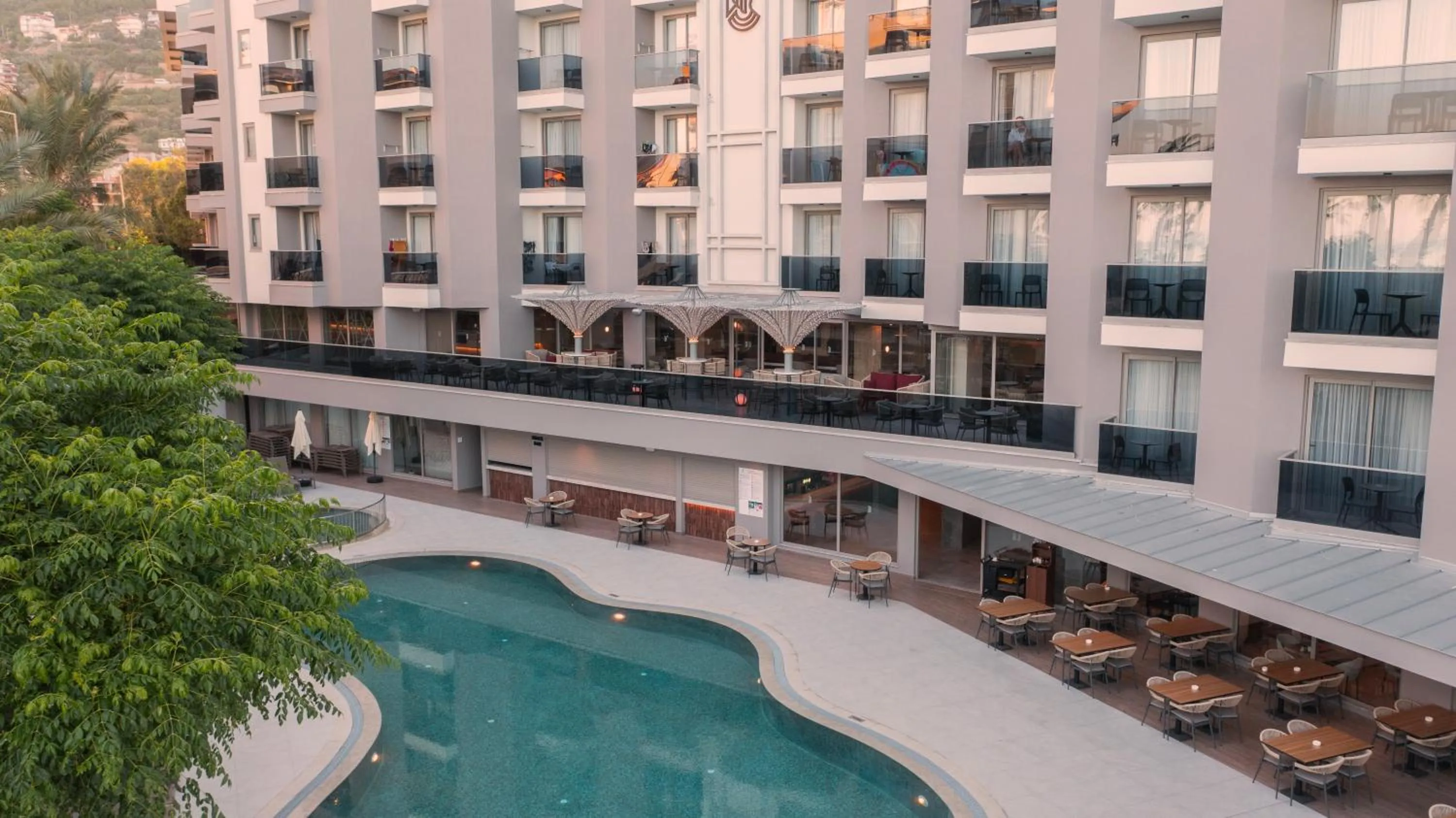 Property building in Kleopatra Dreams Beach Hotel