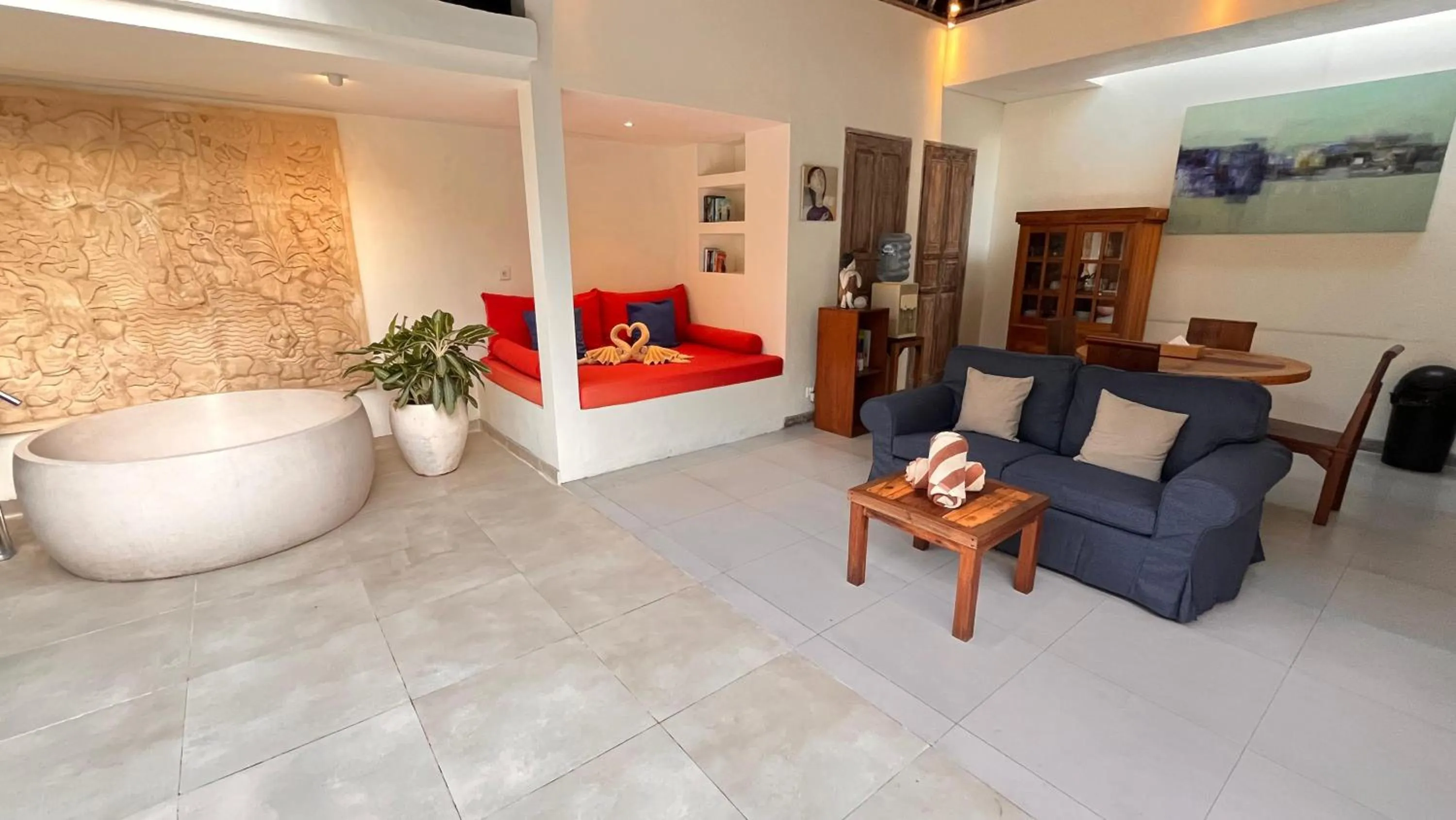 Seating area in The Decks Bali