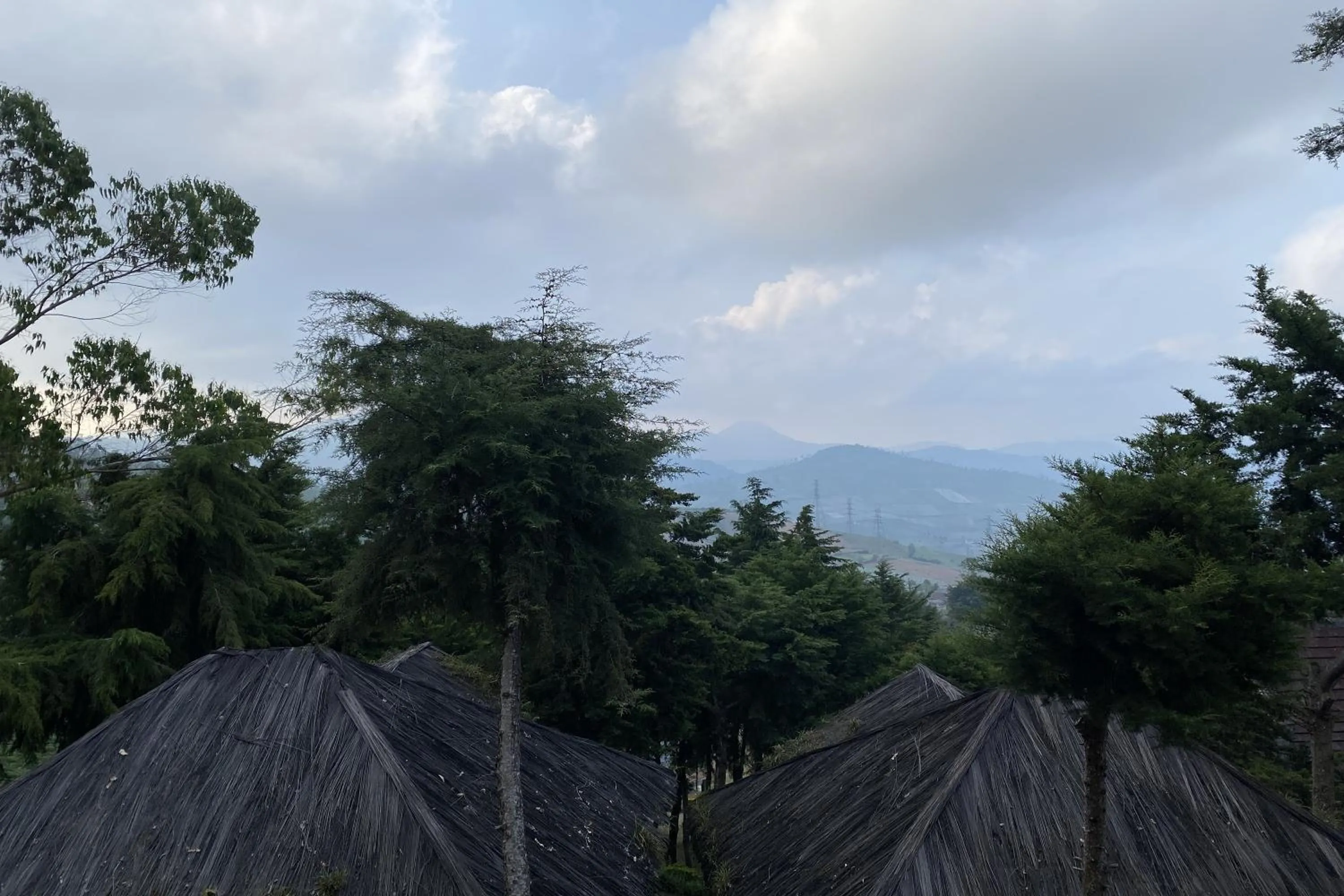 Mountain view in Puncak Darajat Highland