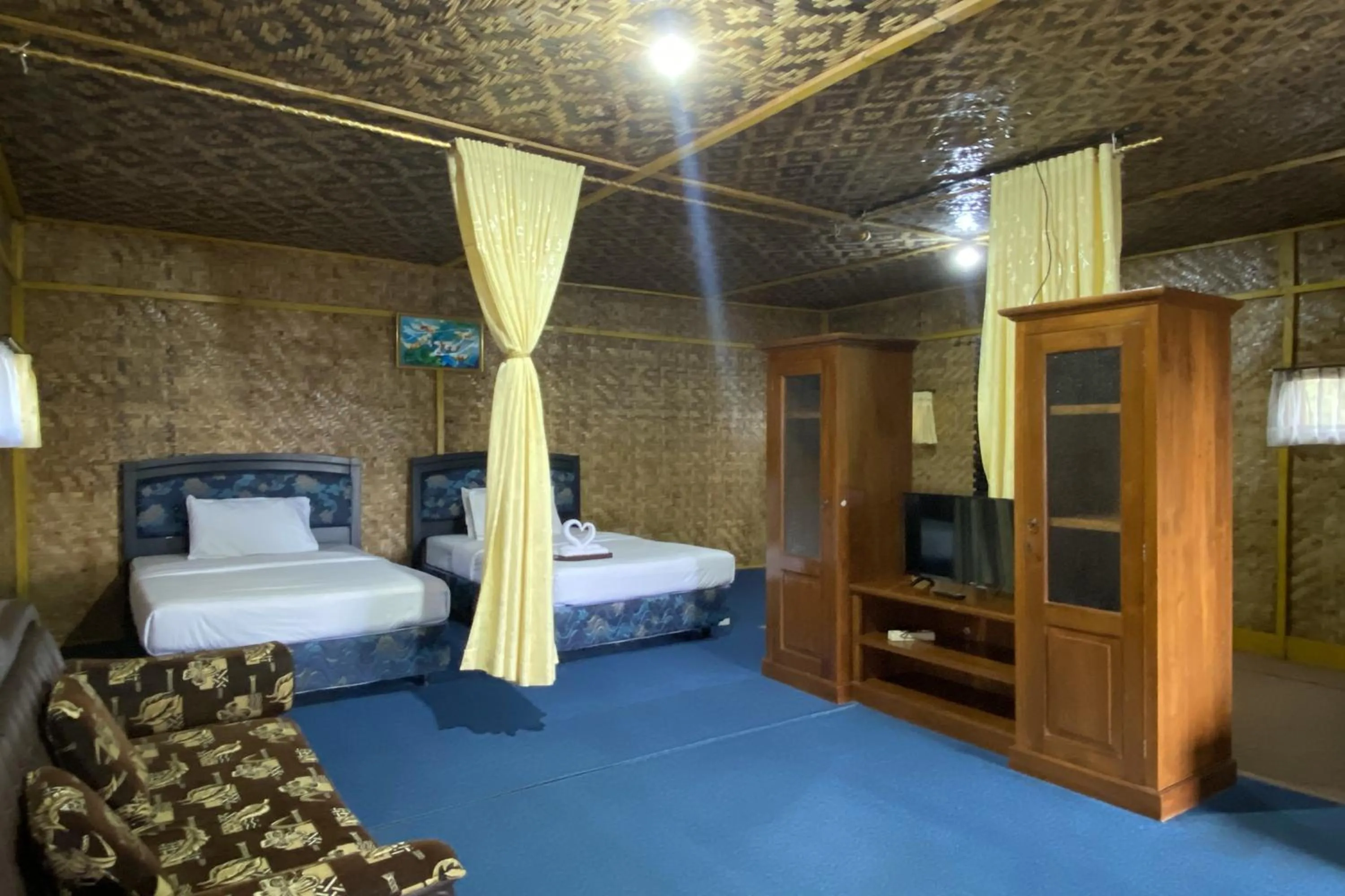 Bed in Puncak Darajat Highland