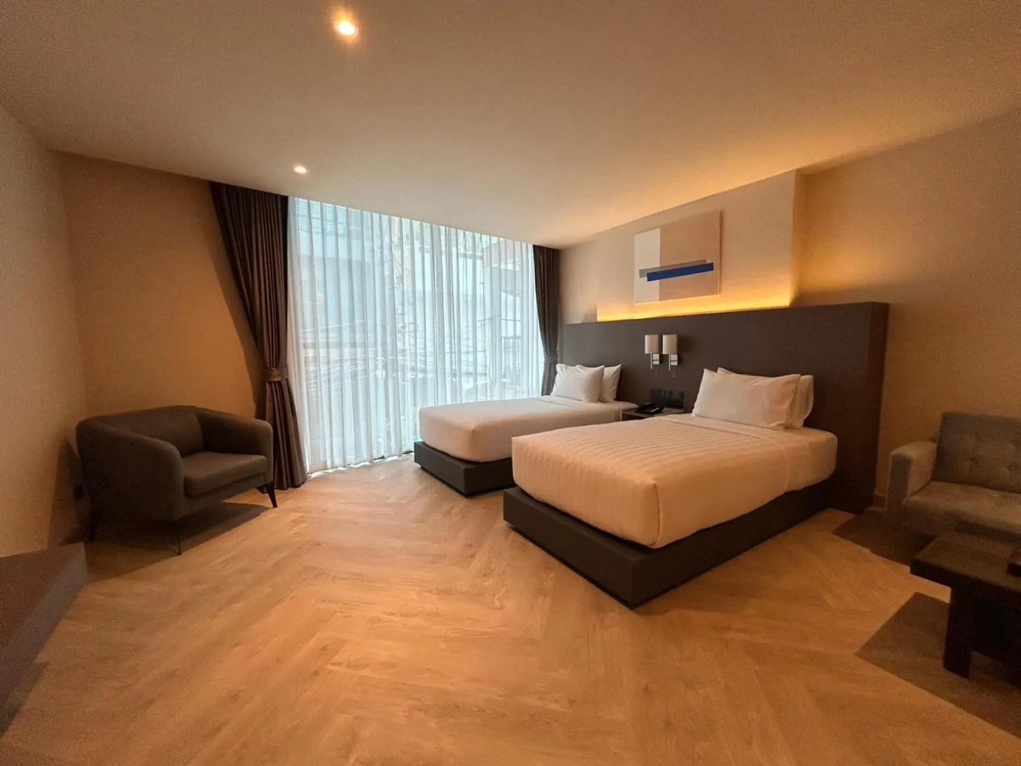 Bed in The One Cozy Living