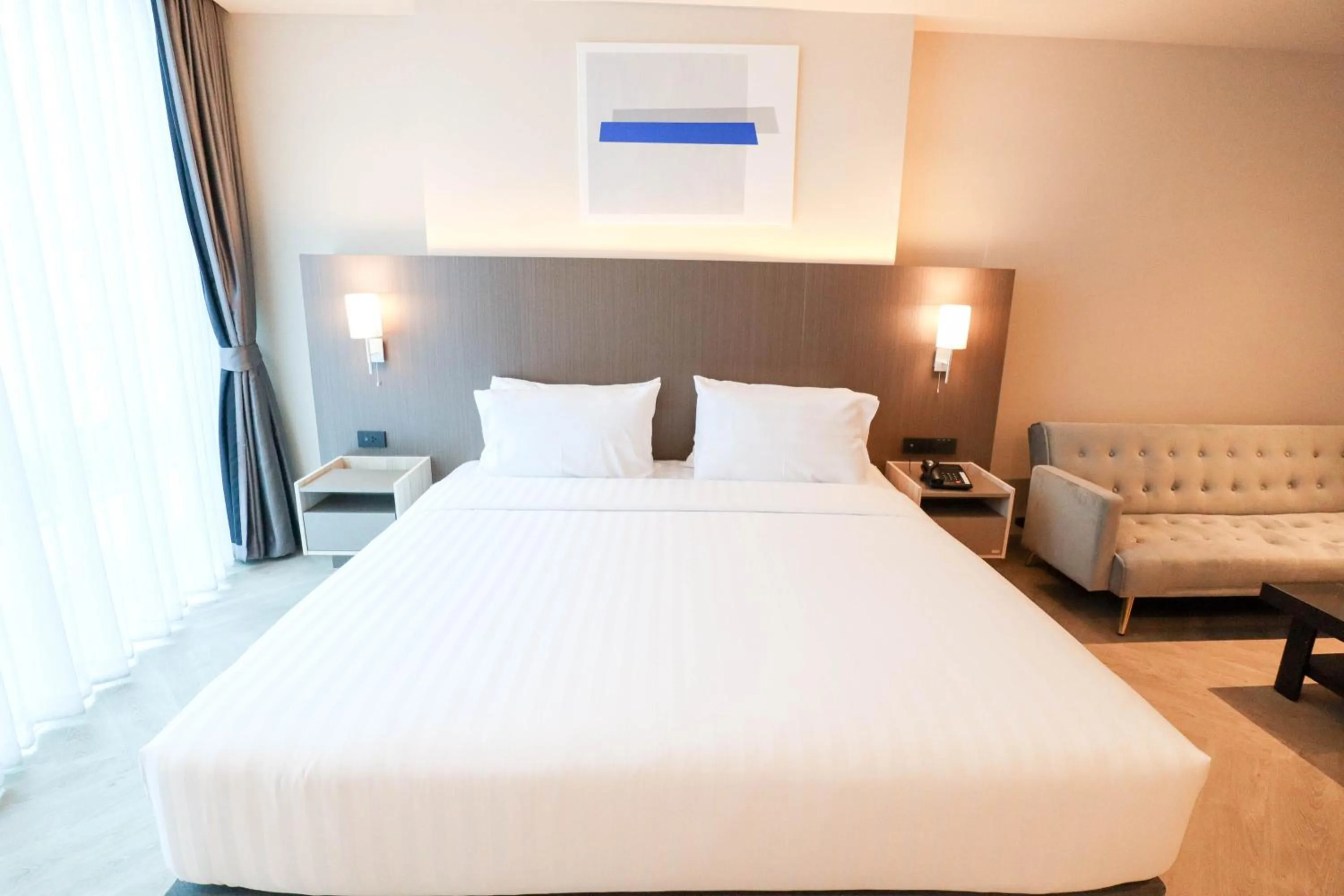 Bed in The One Cozy Living