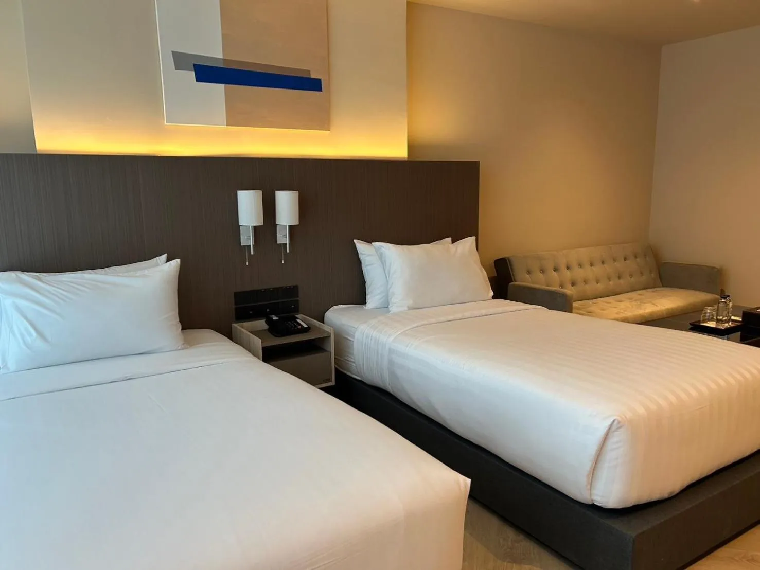 Bed in The One Cozy Living