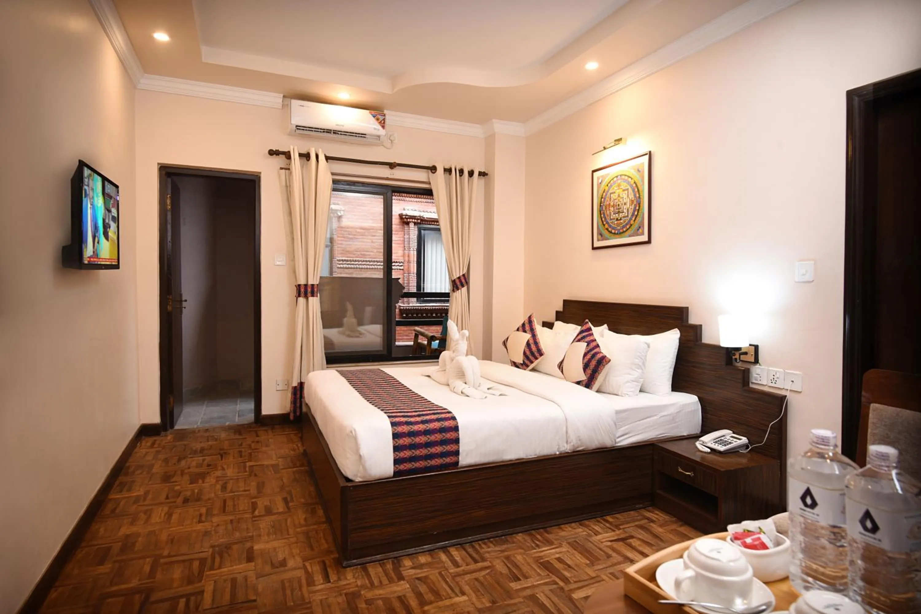 Photo of the whole room, Bed in Skye Inn Kathmandu
