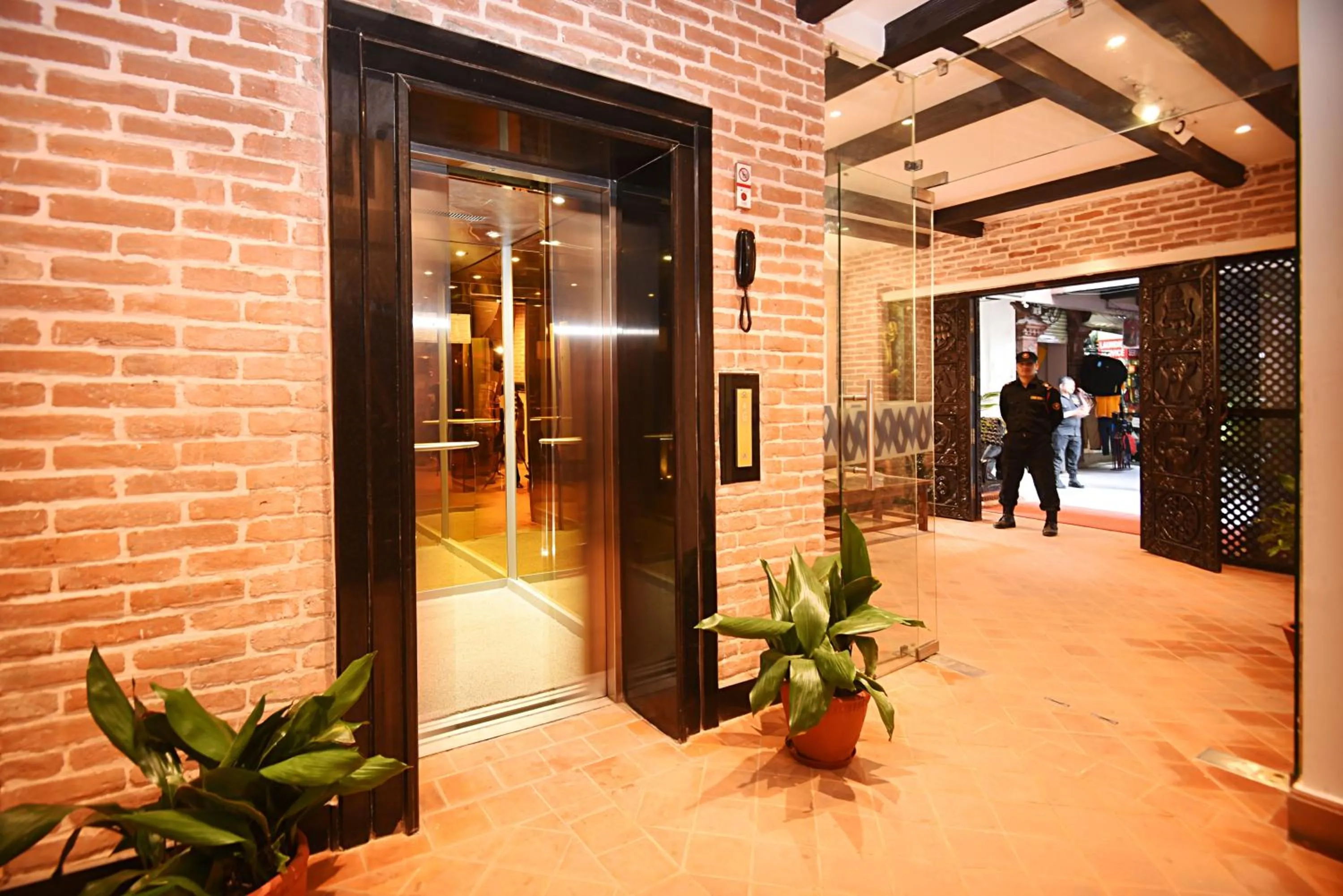 elevator in Skye Inn Kathmandu