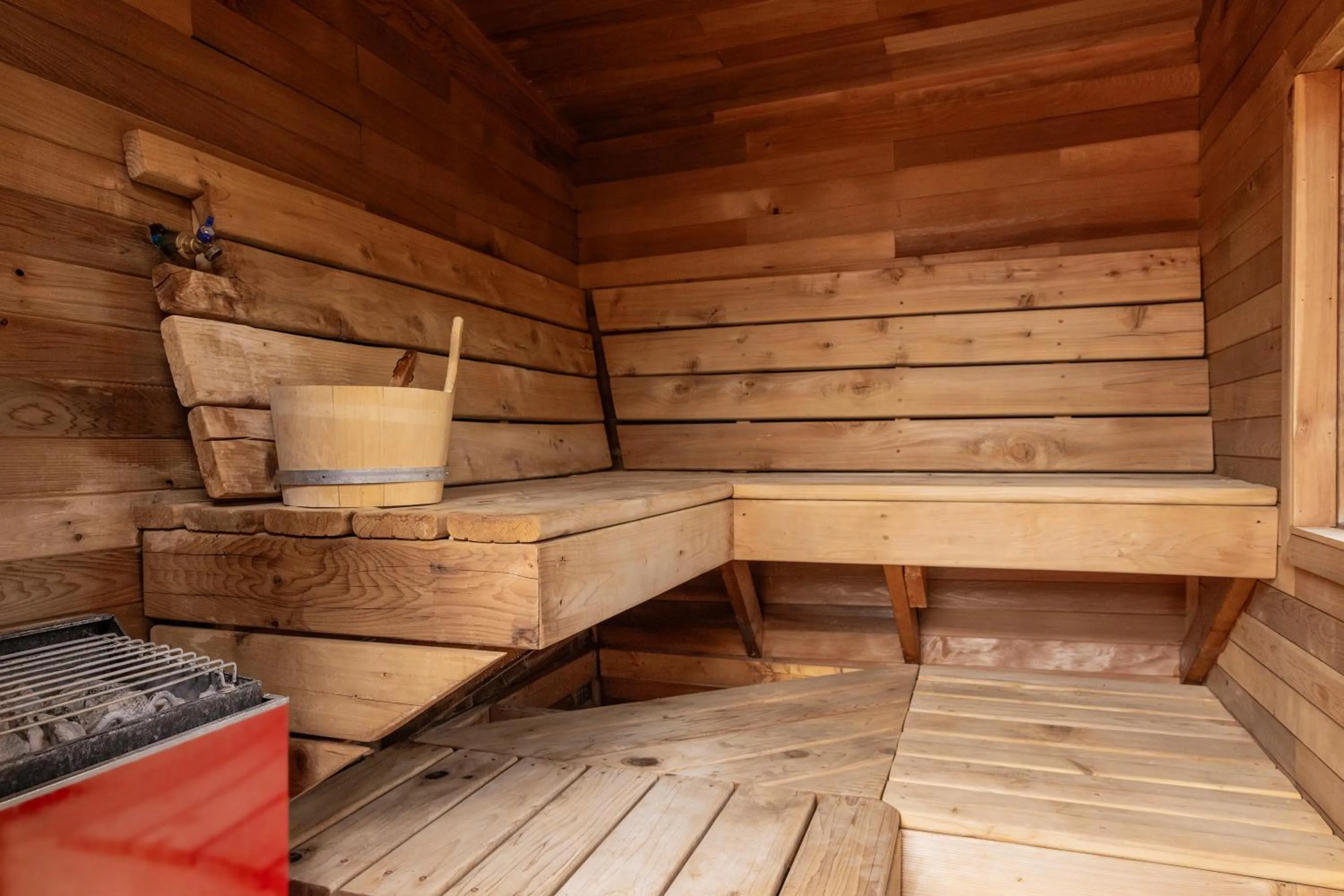Sauna in Denali Crow's Nest Cabins