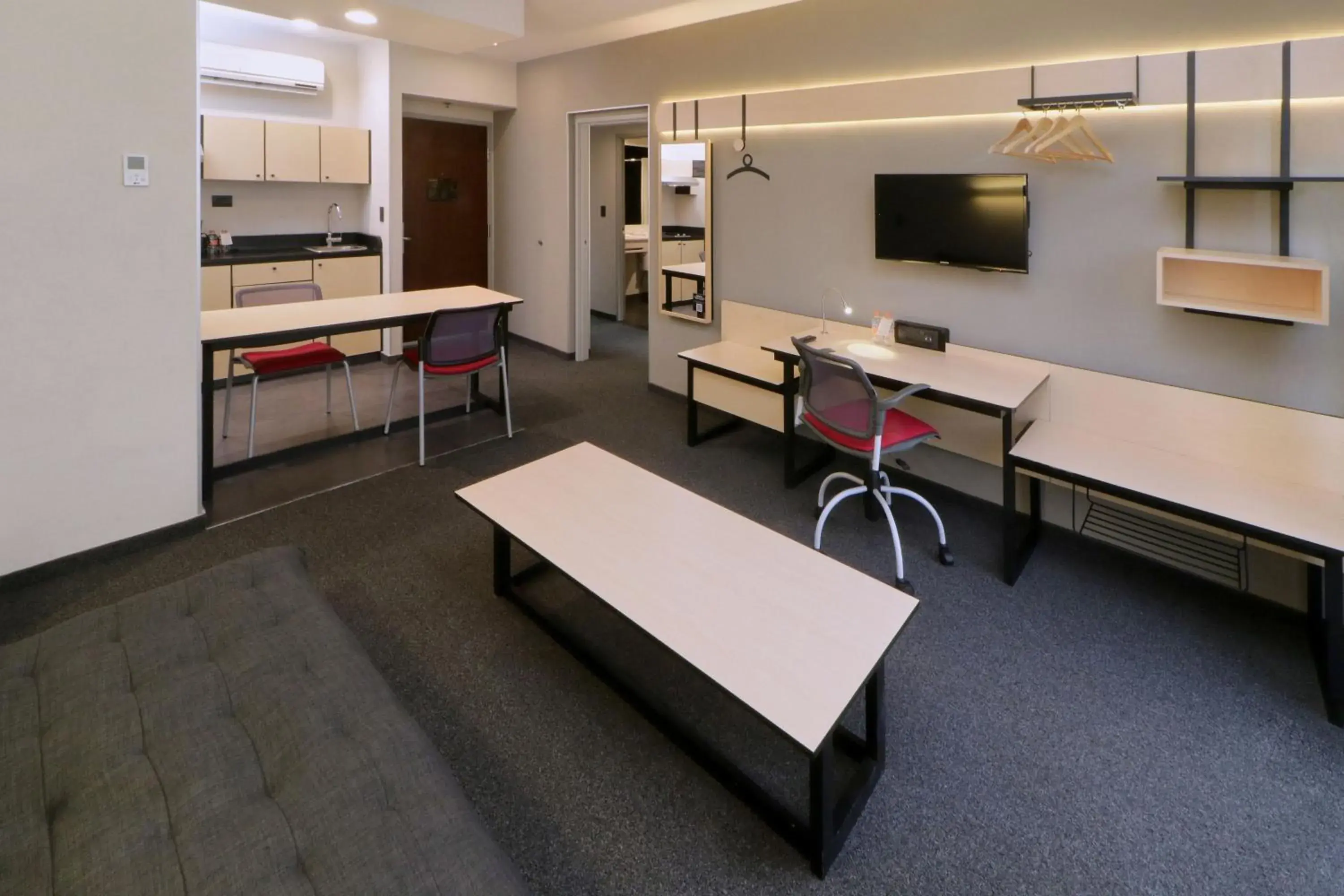 Double Suite with Two Double Beds and Sofa Bed in City Express Plus by Marriott Monterrey Nuevo Sur Double Suite with Two Double Beds and Sofa Bed in City Express Plus by Marriott Monterrey Nuevo Sur