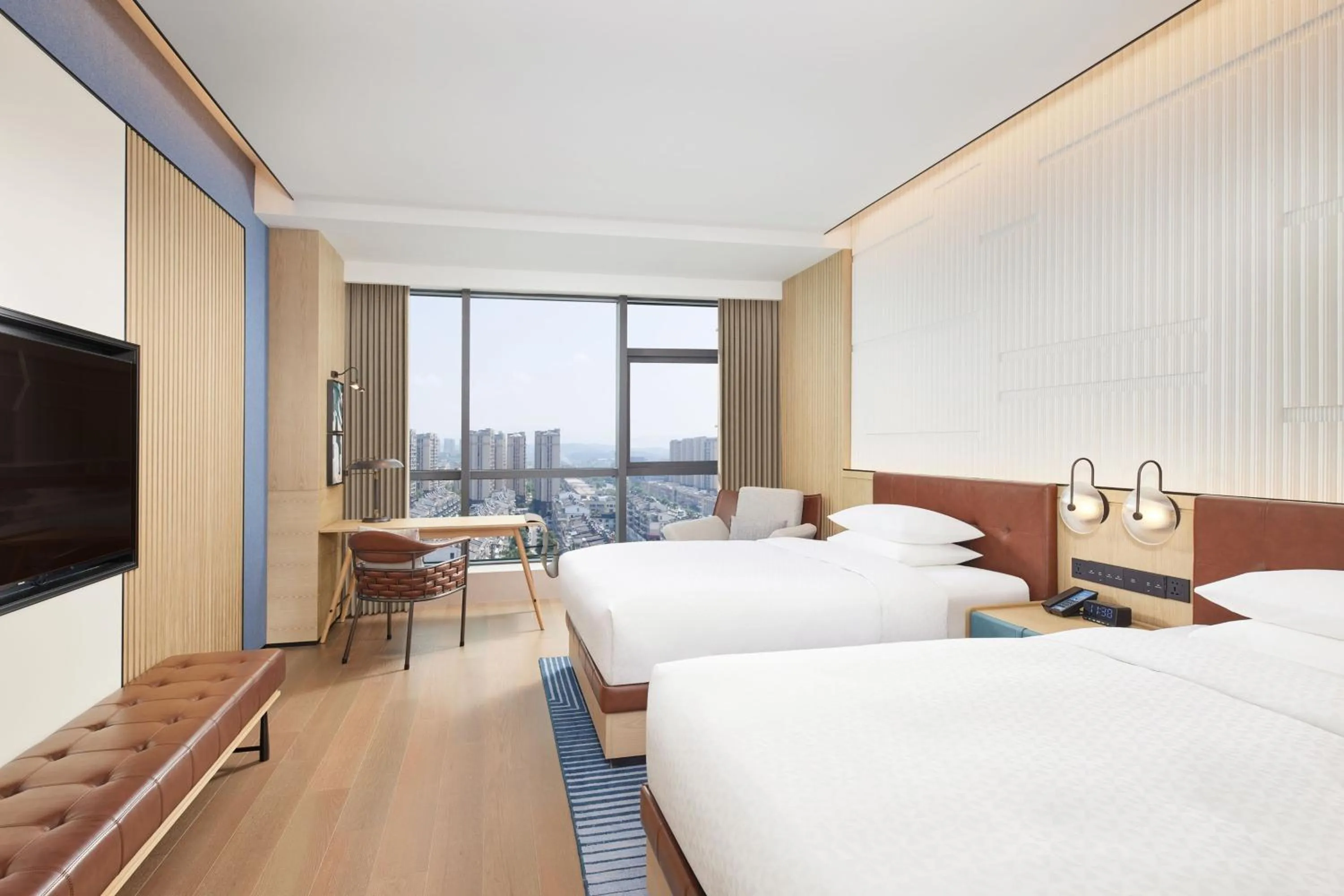 Photo of the whole room, Bed in Four Points by Sheraton Xuancheng, Jingxian