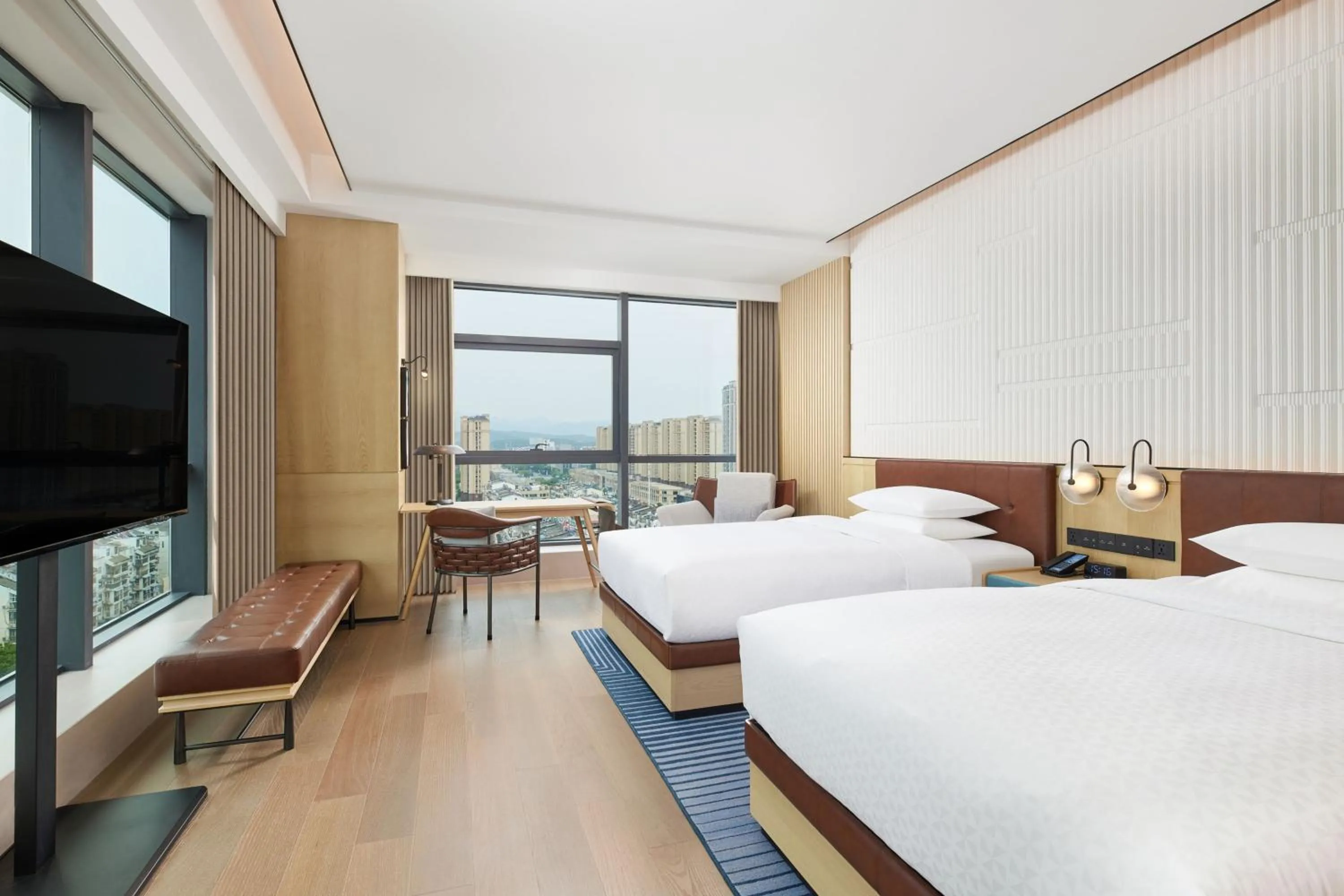 Photo of the whole room, Bed in Four Points by Sheraton Xuancheng, Jingxian