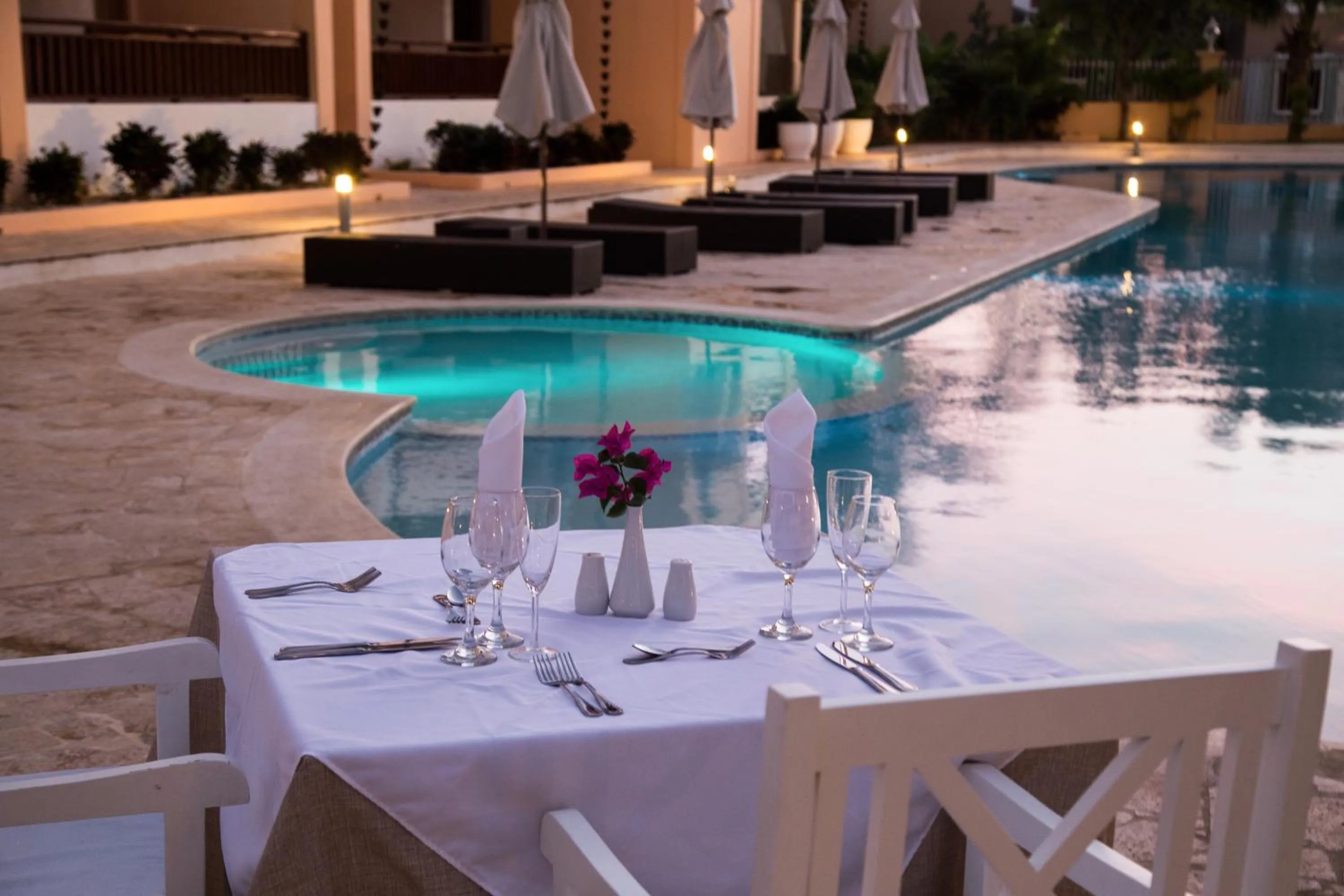 Pool view in Los Flamencos Aparthotel Beach Club