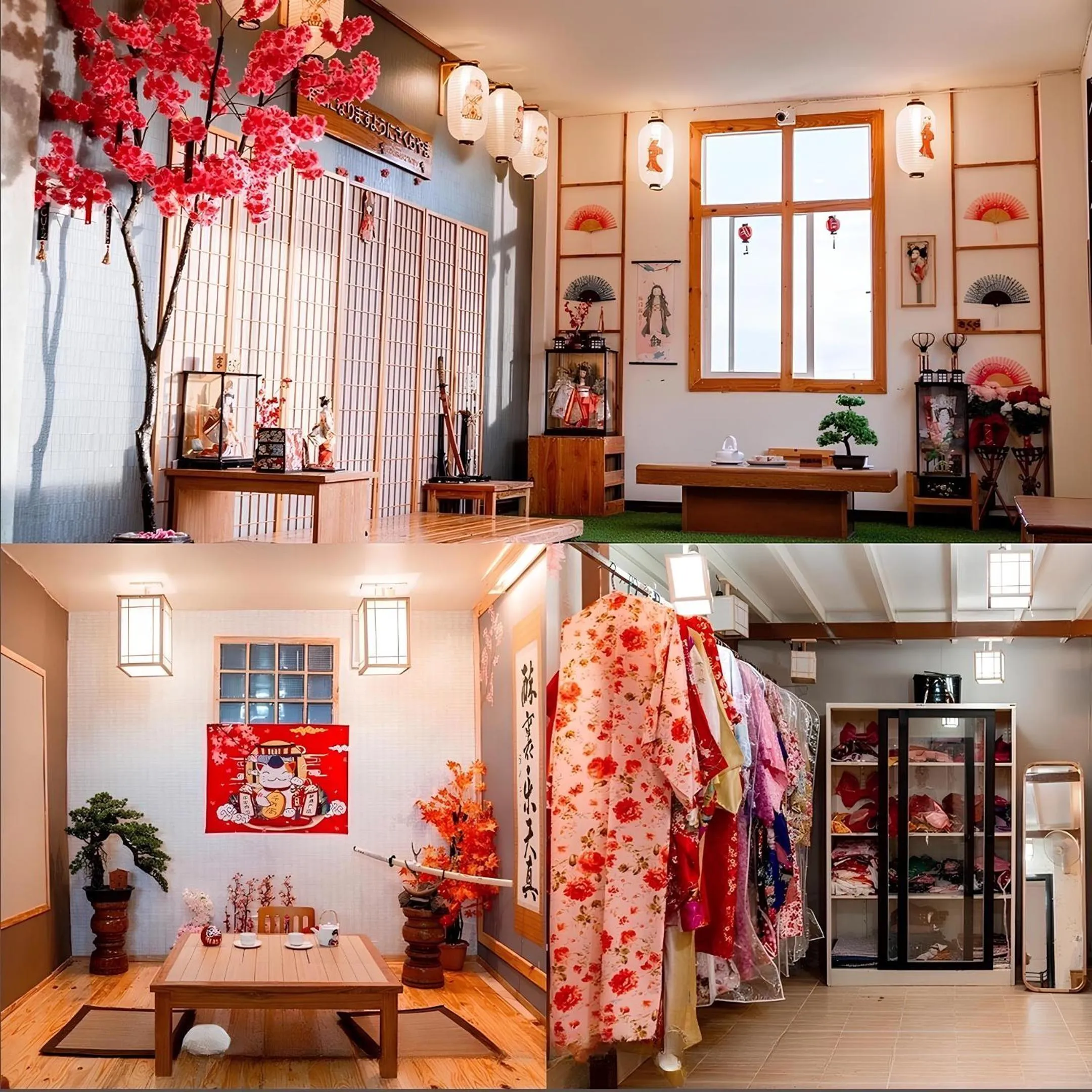 Inner courtyard view in Sakura Yama Resort ซากุระ ยามะรีสอร์ท