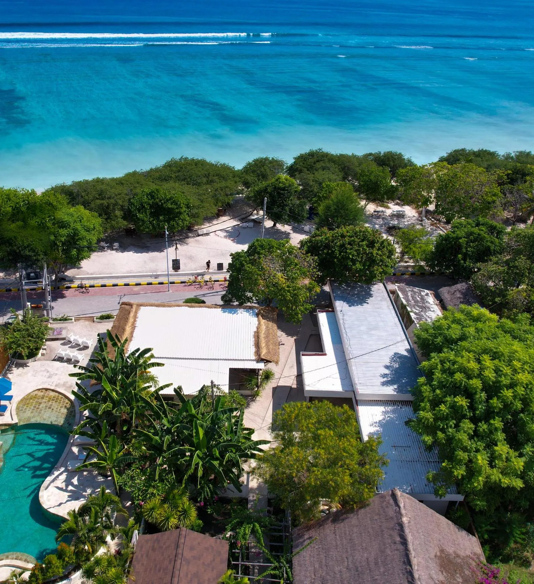 Bird's eye view in Gili Teak Beach Front Resort