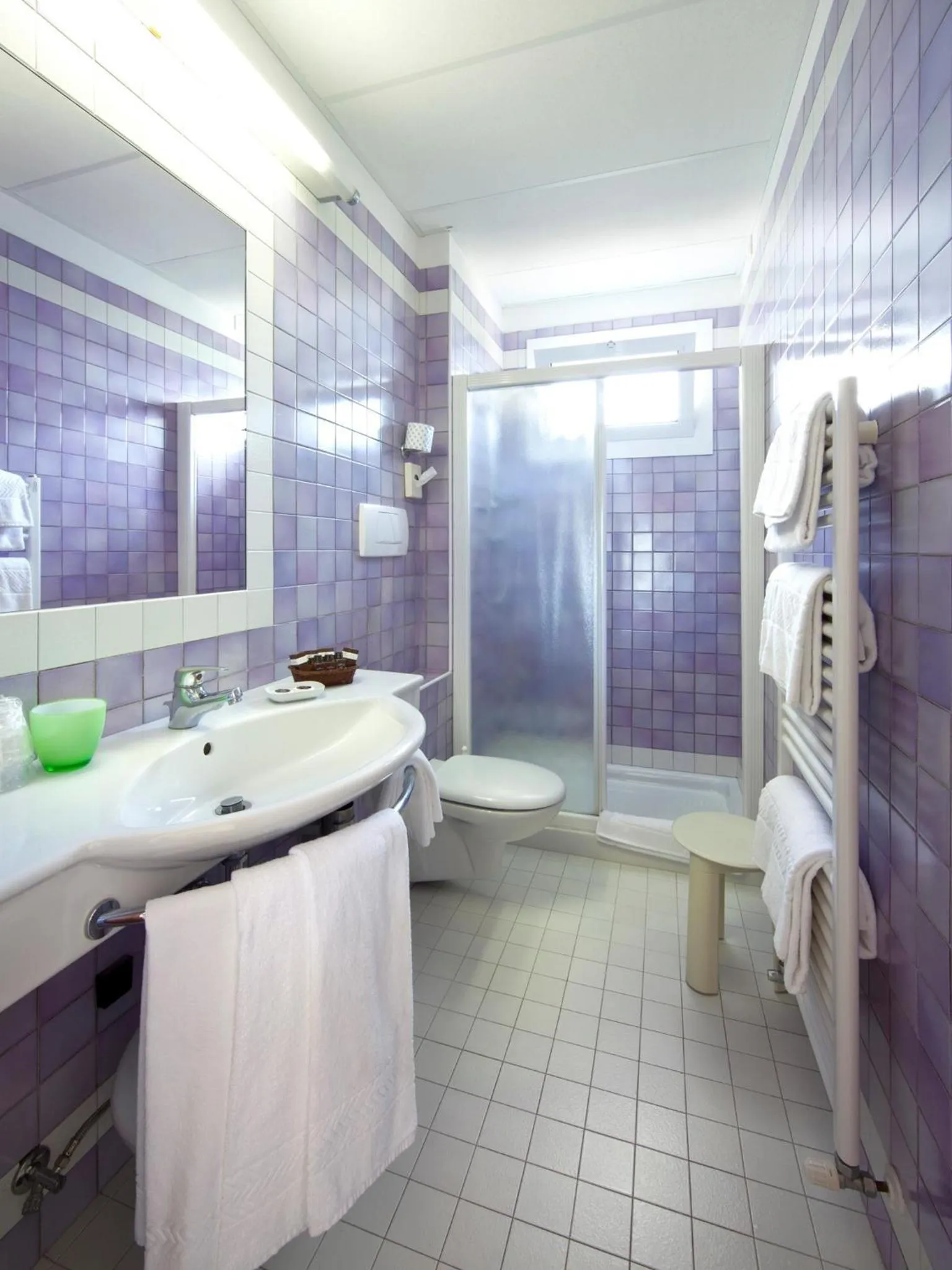 Shower in Aparthotel La Pineta