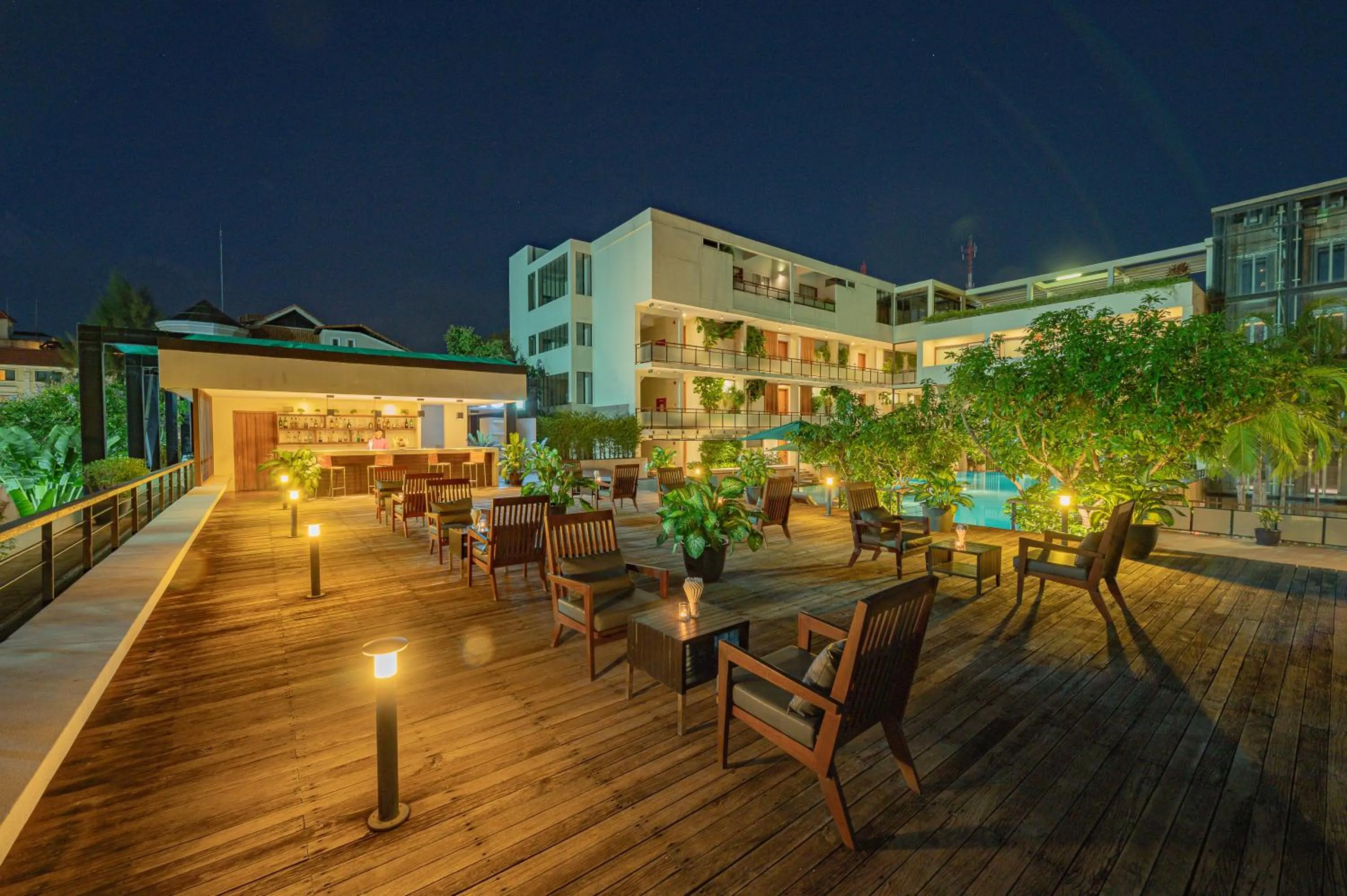 Pool view in Hotel Somadevi Angkor Boutique and Resort