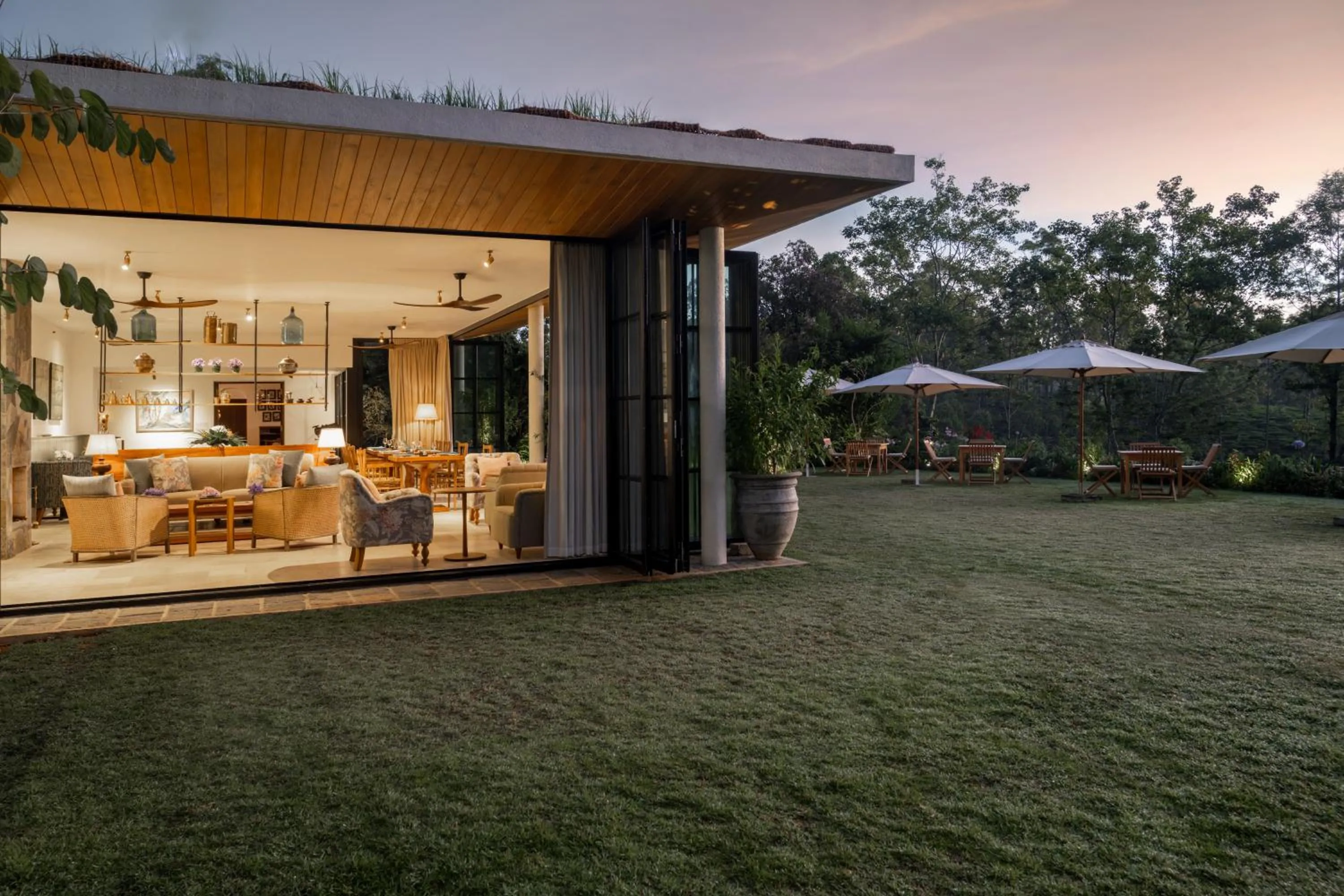 Lounge or bar in Stafford Bungalow - Exclusive Luxury Within A Private Tea Estate