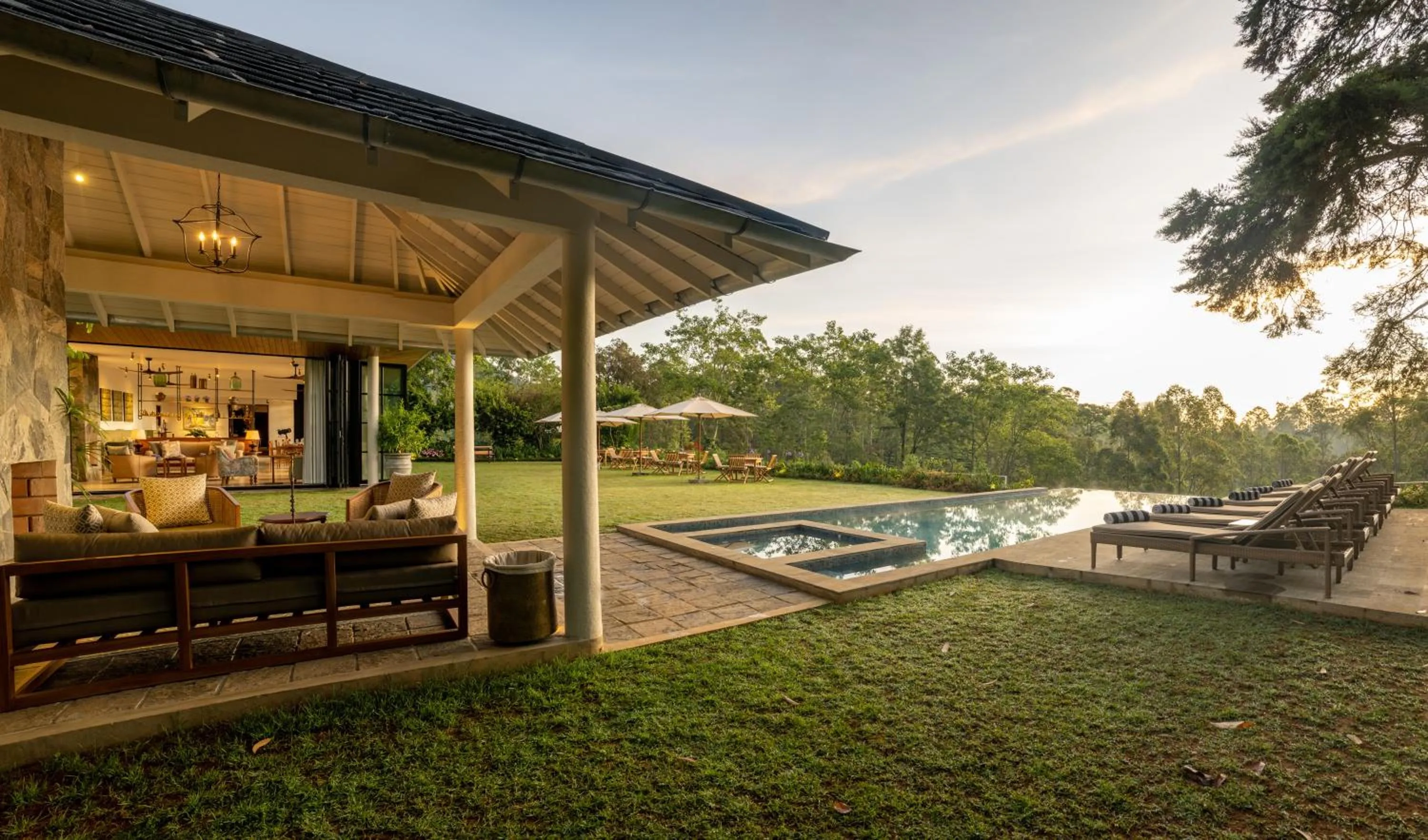 Swimming pool in Stafford Bungalow - Exclusive Luxury Within A Private Tea Estate