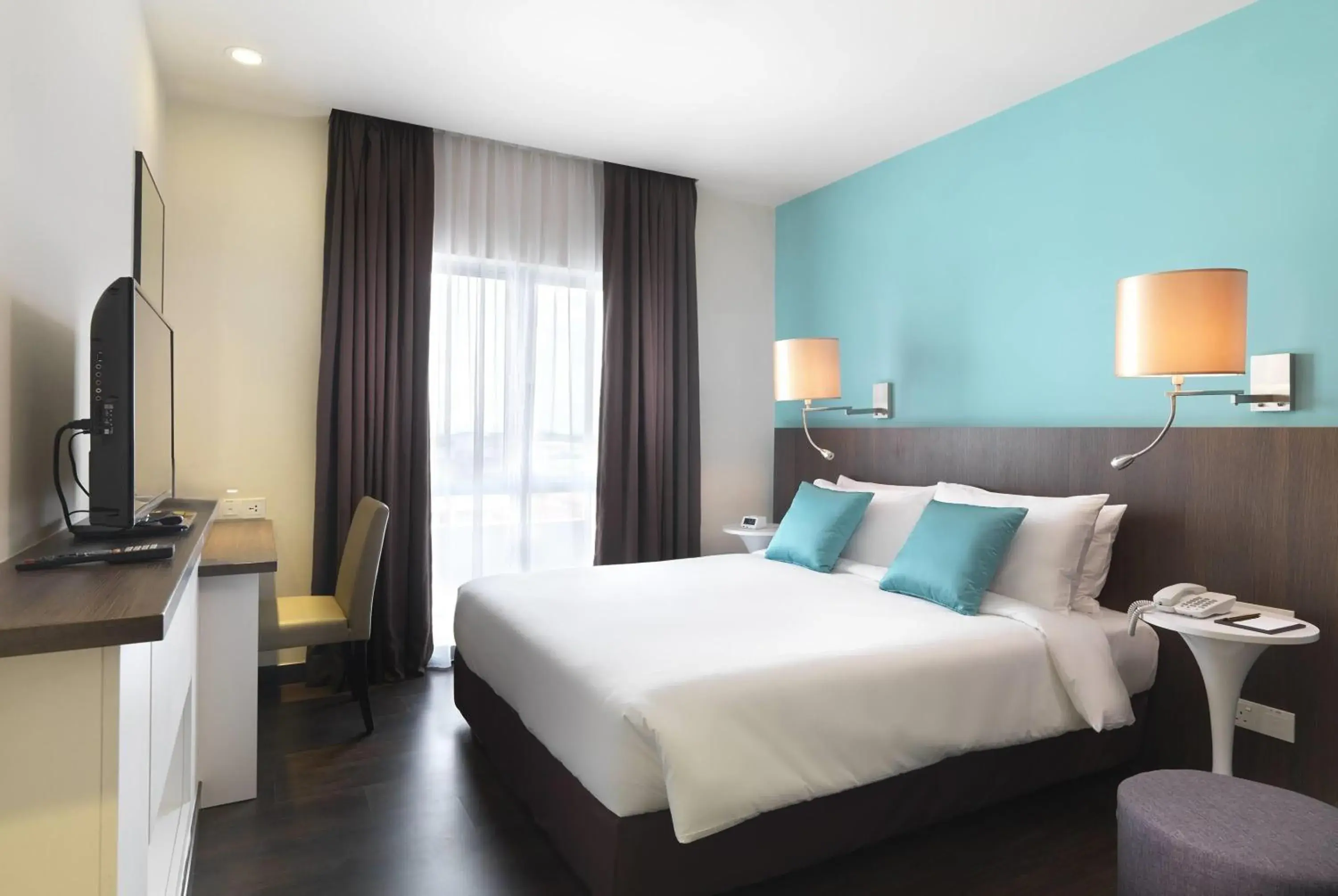 Superior Queen Room with Sky View in Wyndham Garden i-City Shah Alam Superior Queen Room with Sky View in Wyndham Garden i-City Shah Alam