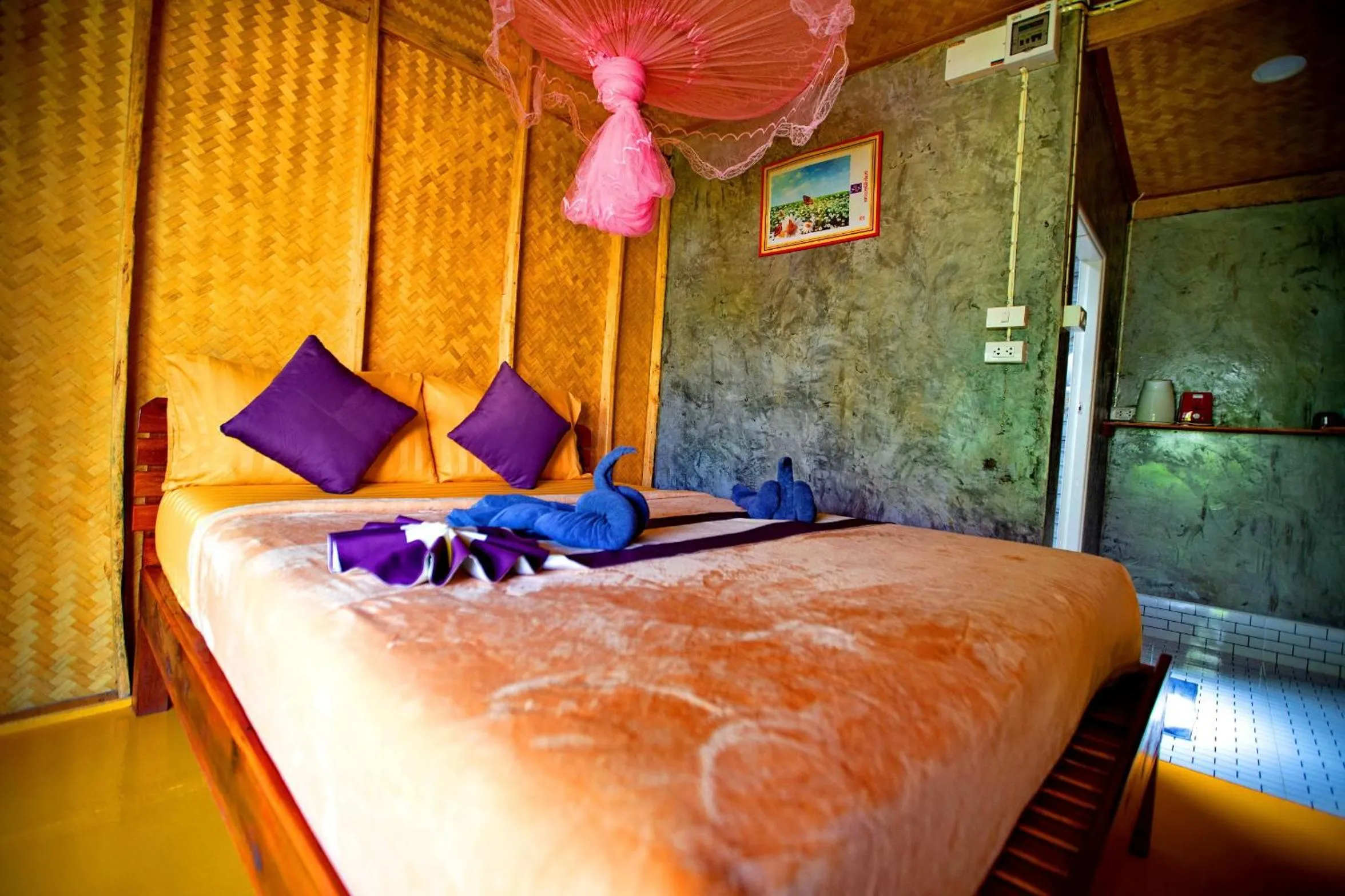 Bed in O k Chawkoh Bungalow
