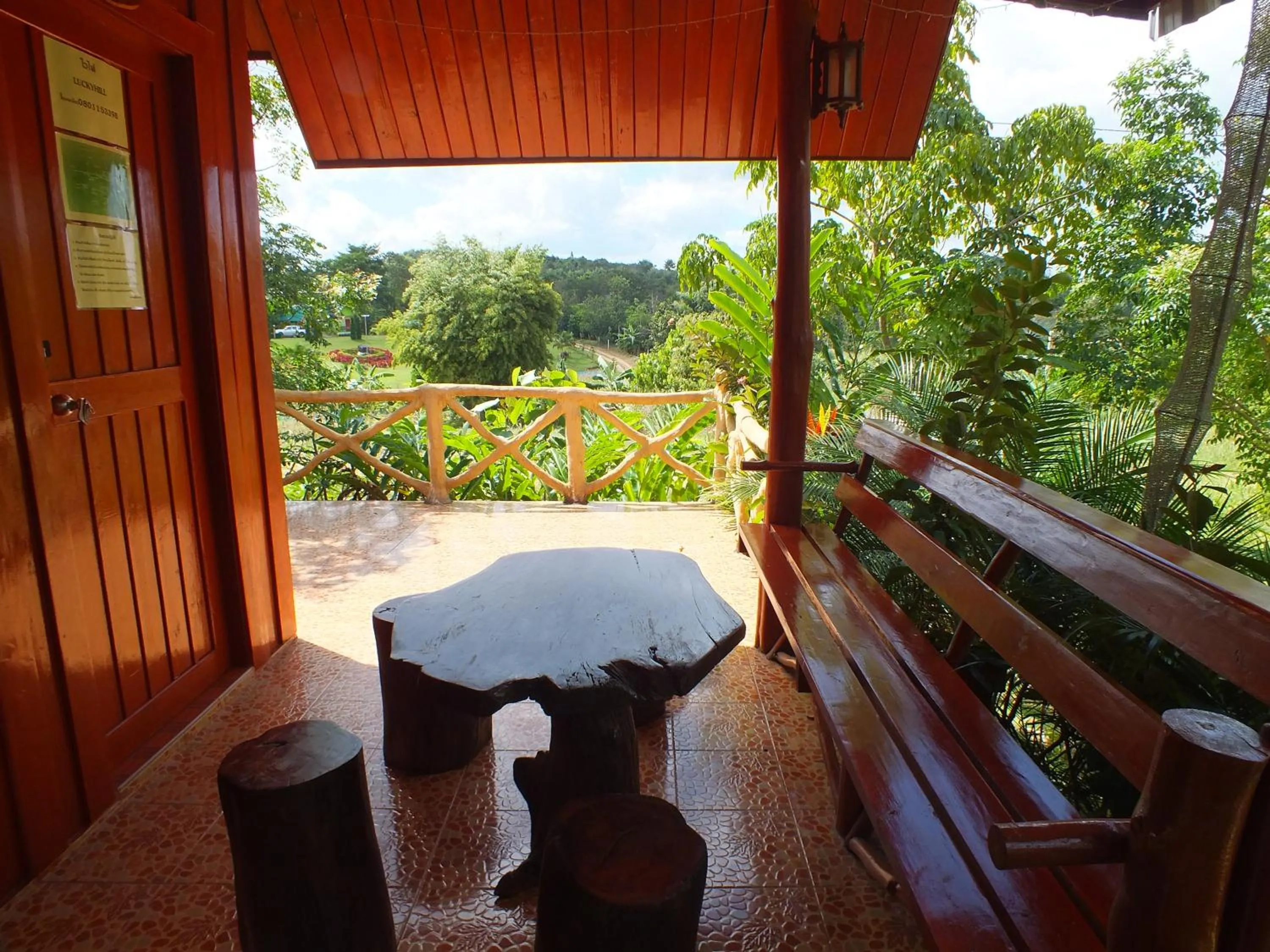 Patio in Khao Kho Lucky Hill Resort