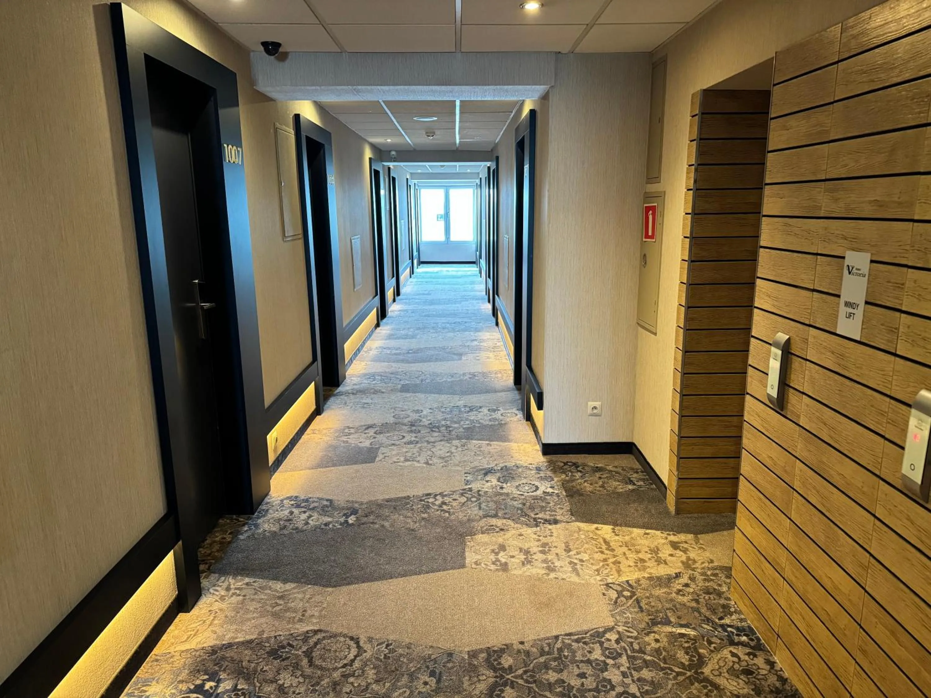 Floor plan in Hotel Victoria