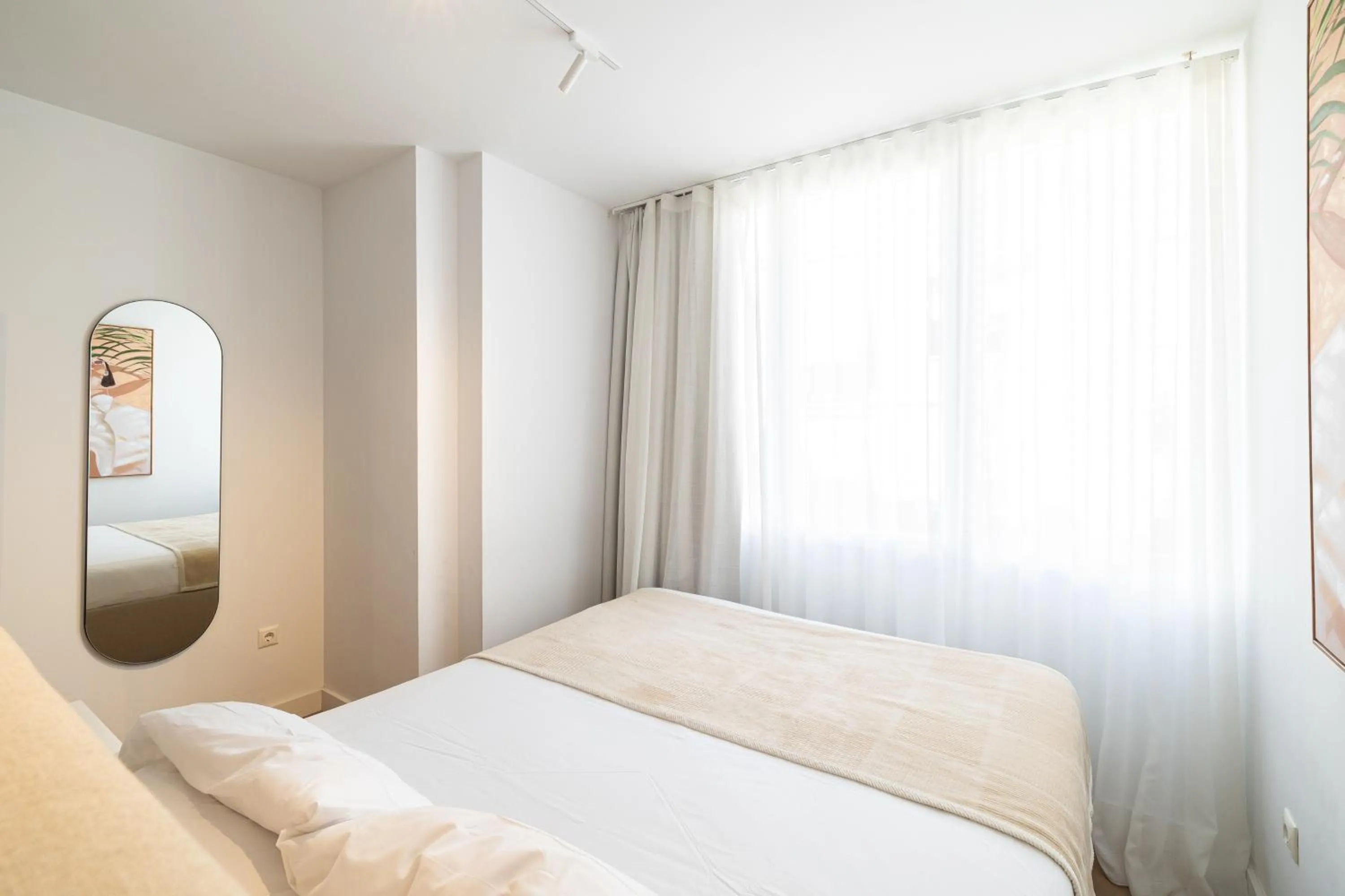 Bed in Holidays2Malaga Studios Juan de Mena