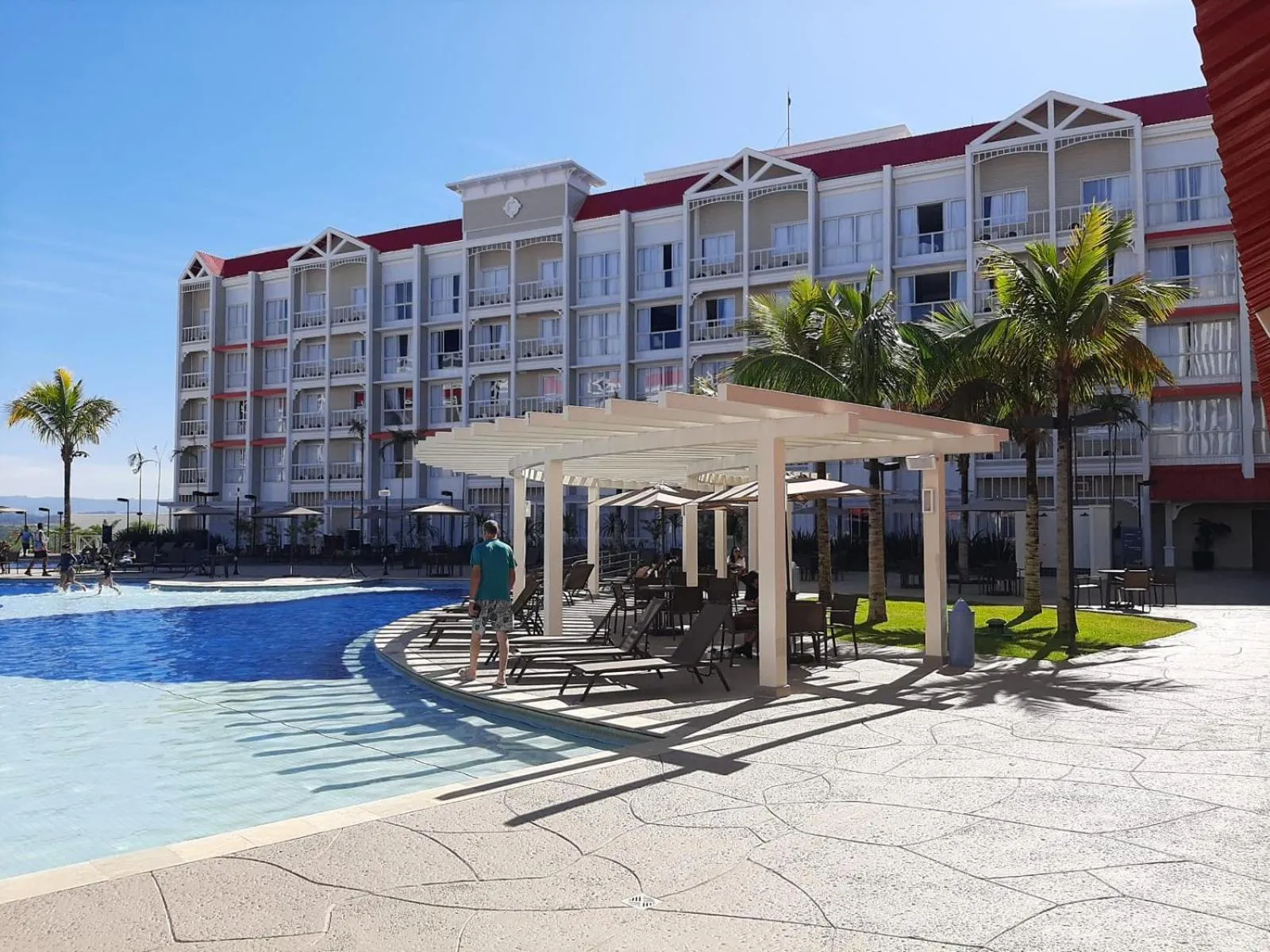 Swimming pool in São Pedro Thermas Resort