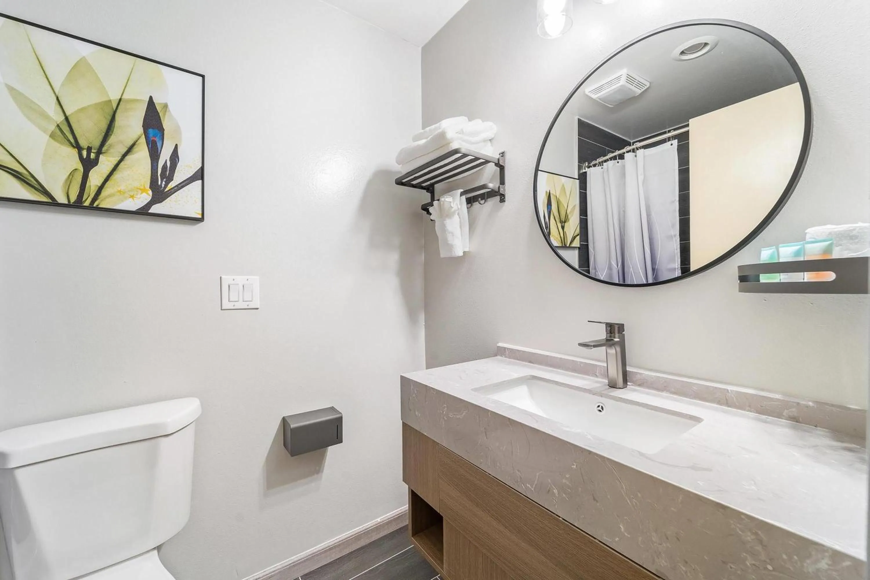 Bathroom in Interurban Suites Hotel, a Dazzler Select by Wyndham