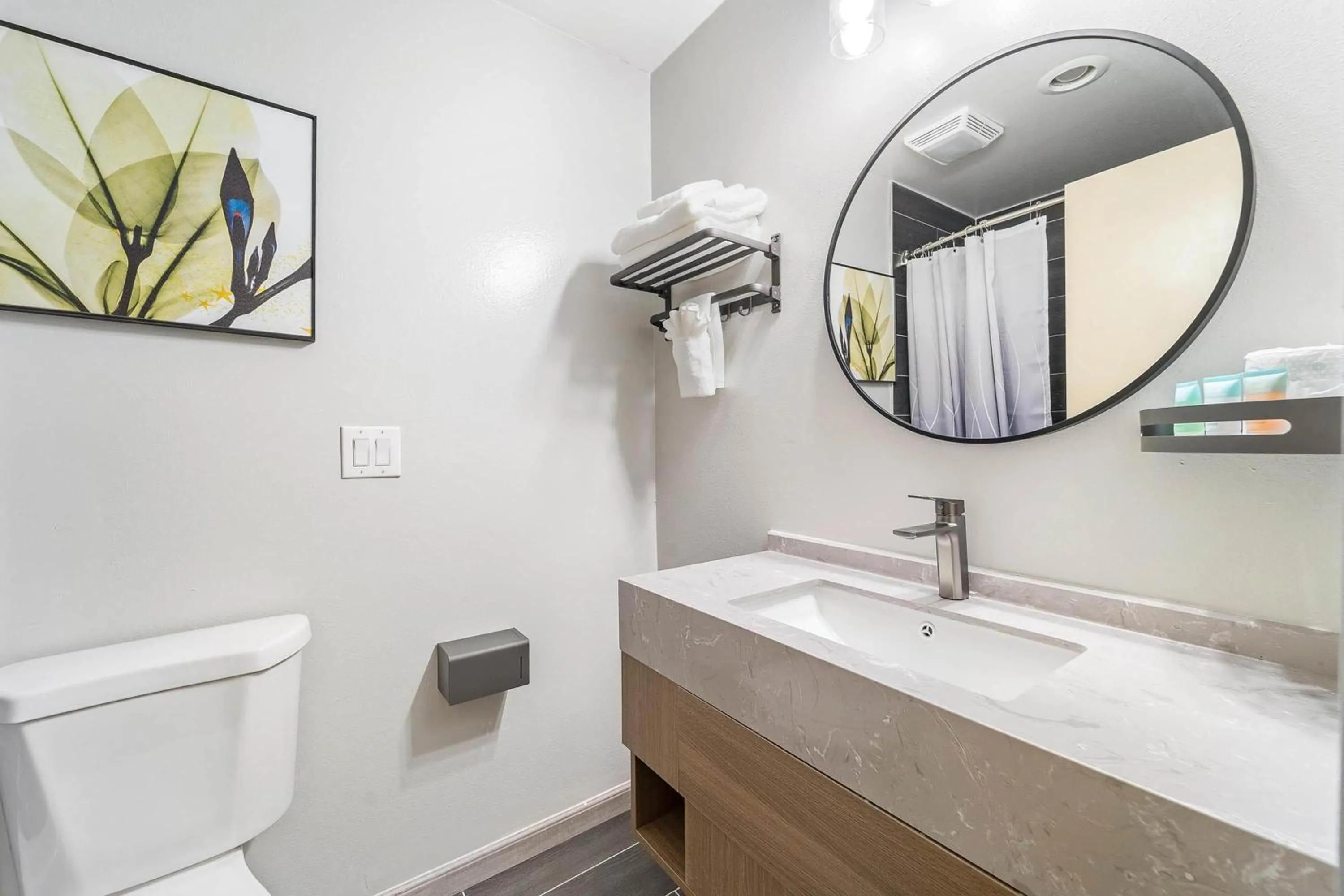 Bathroom in Interurban Suites Hotel, a Dazzler Select by Wyndham