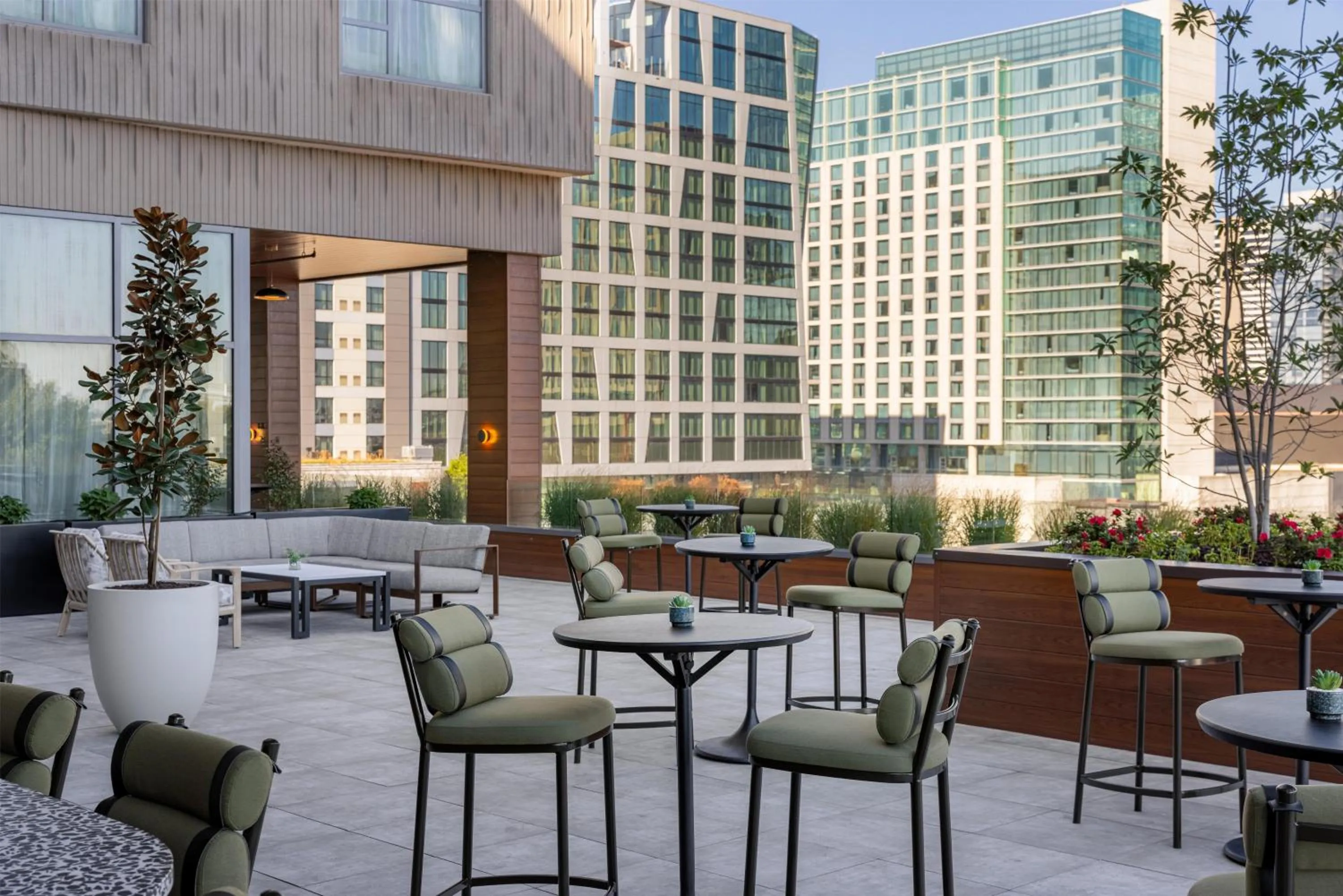Patio in The Printing House Hotel, Tapestry Collection By Hilton