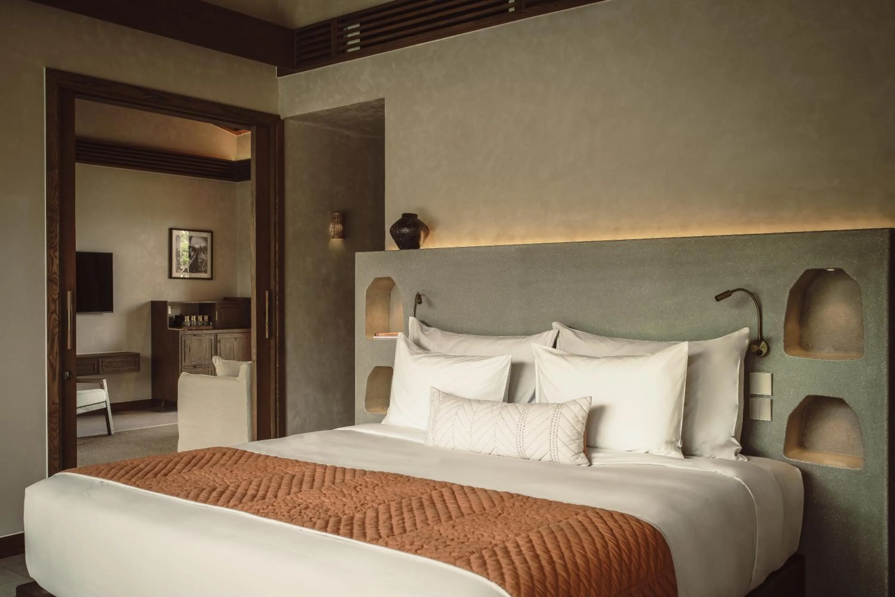 Bed in Namia River Retreat - Wellness Inclusive Resort