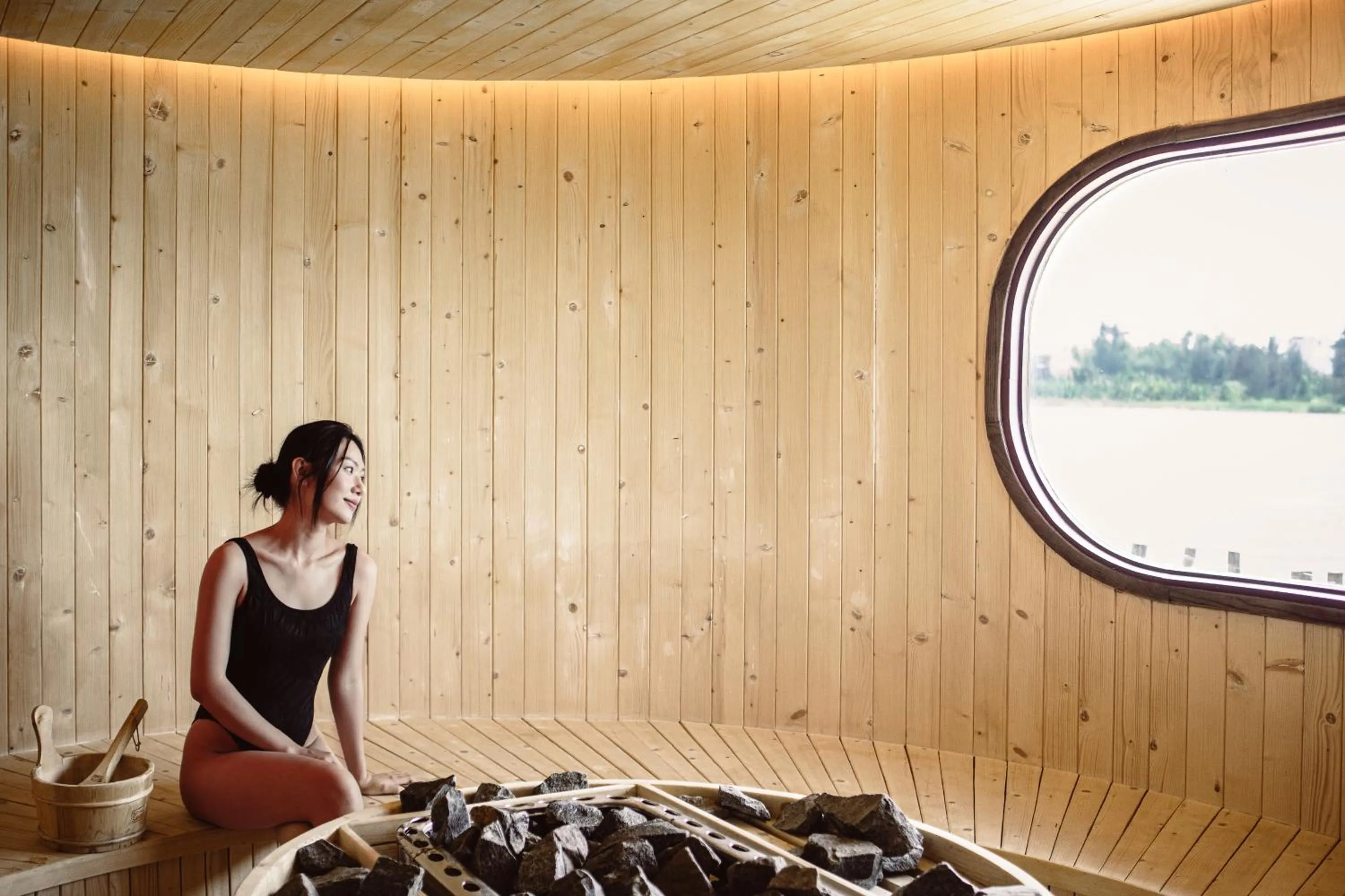 Sauna in Namia River Retreat - Wellness Inclusive Resort