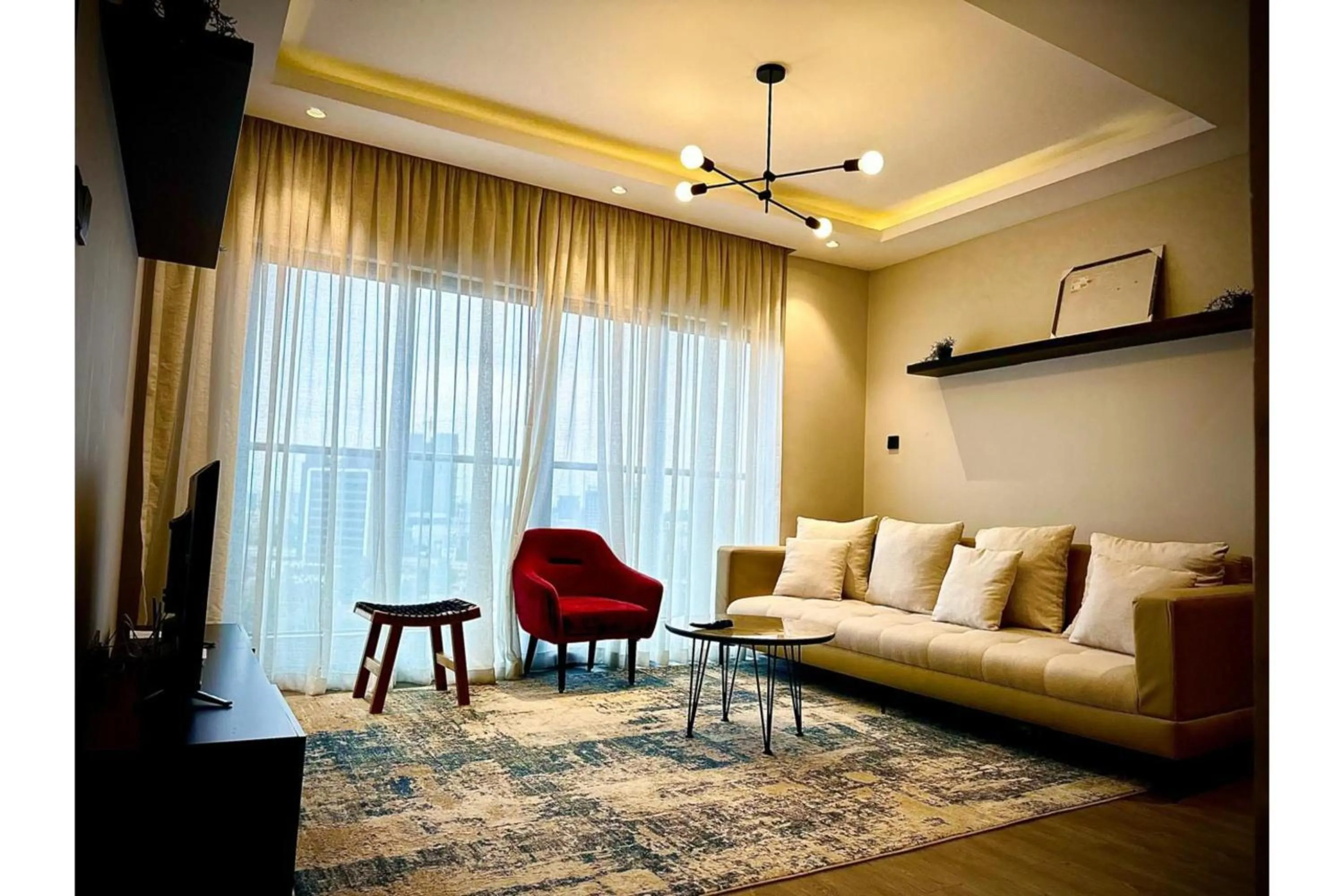 Living room in Escada Serviced Apartments
