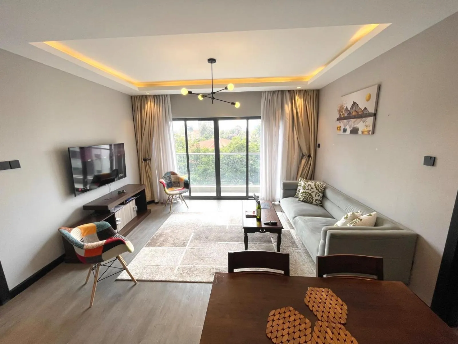 TV and multimedia, Bed in Escada Serviced Apartments