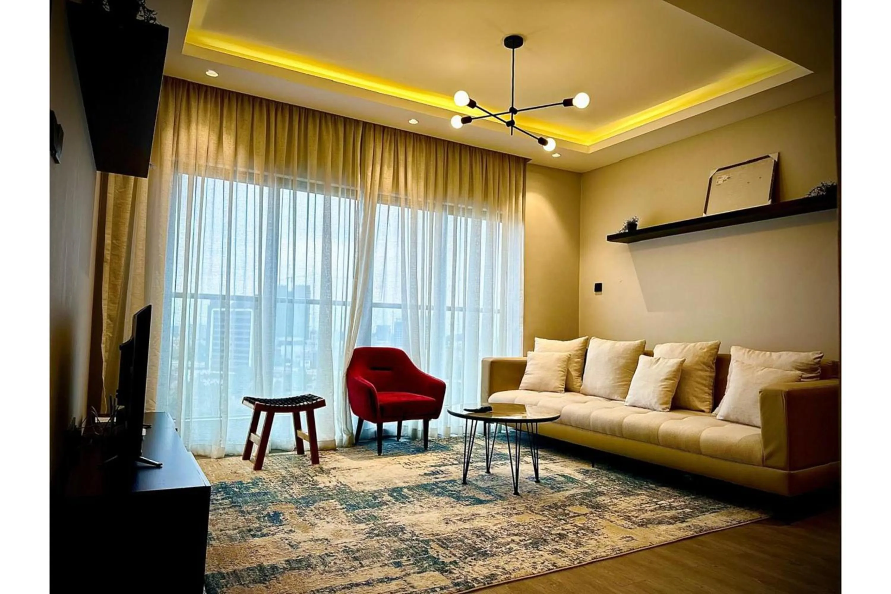 Living room in Escada Serviced Apartments