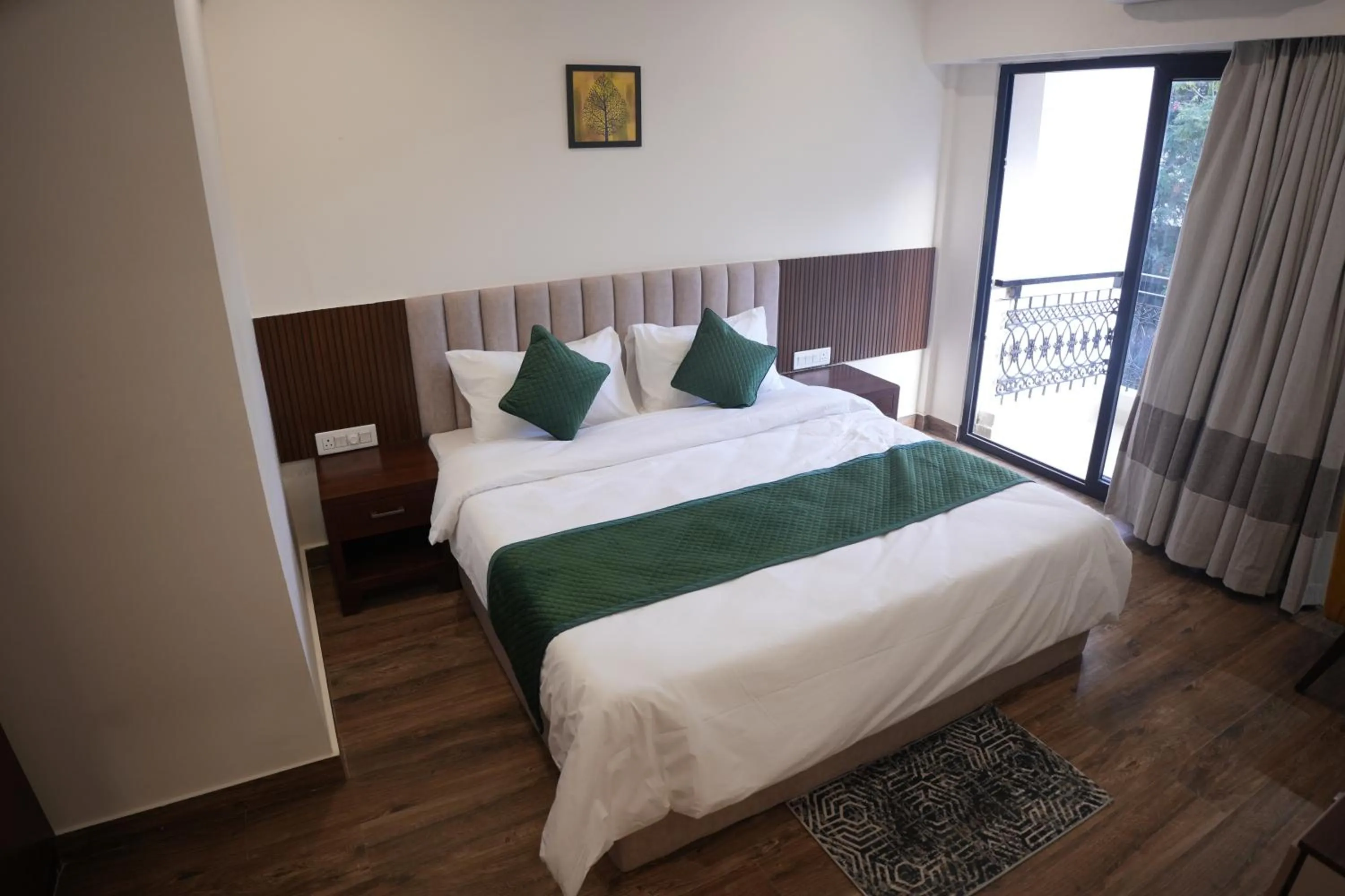 Bed in AK Castle Suites