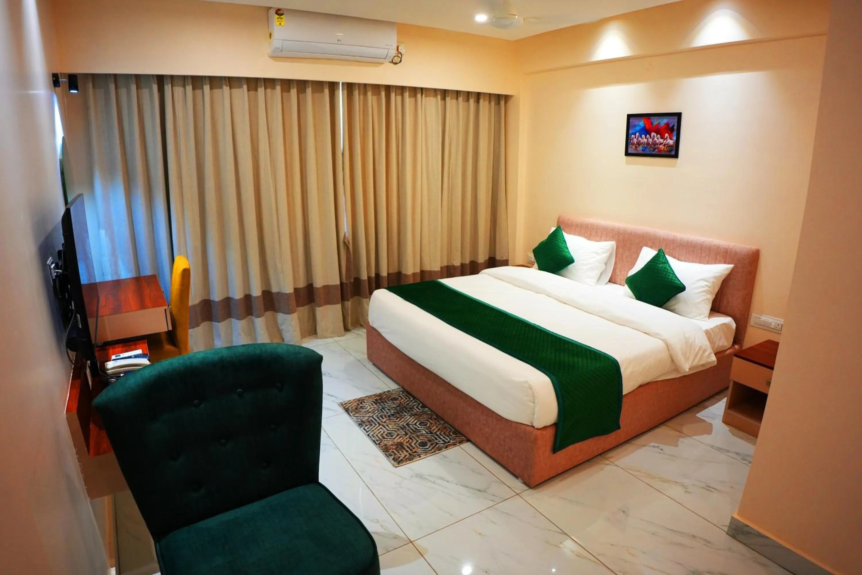 Bed in AK Castle Suites