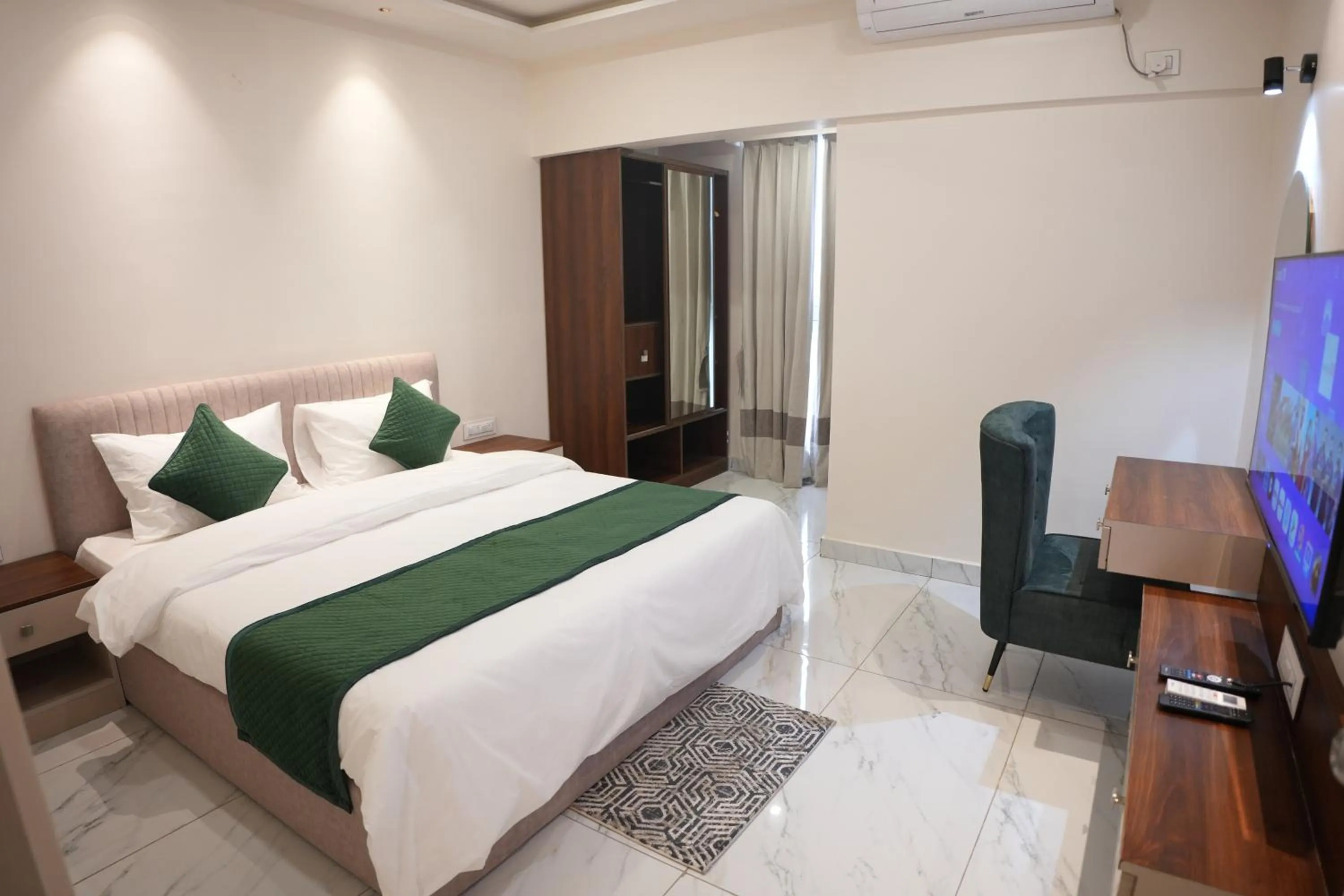 Bed in AK Castle Suites