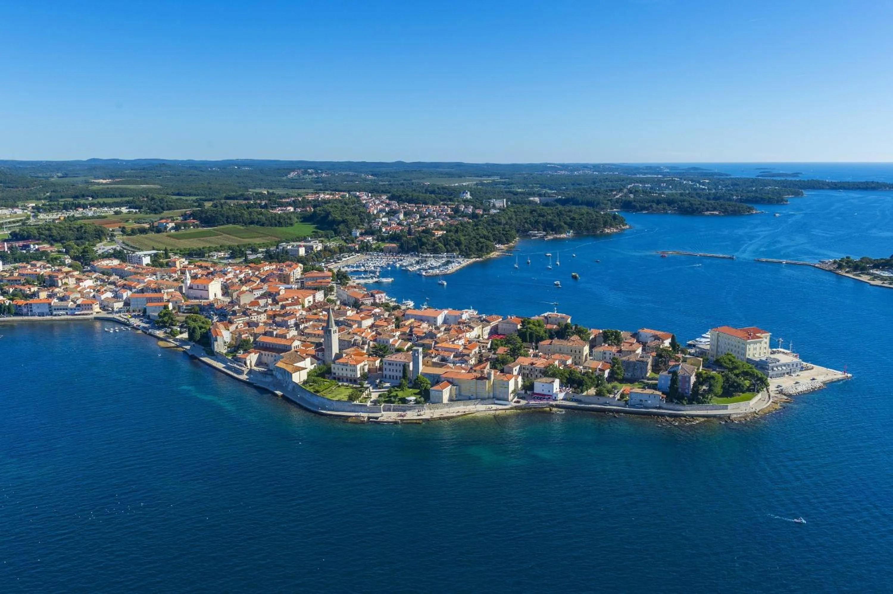Bird's eye view in Apartments Galijot Plava Laguna