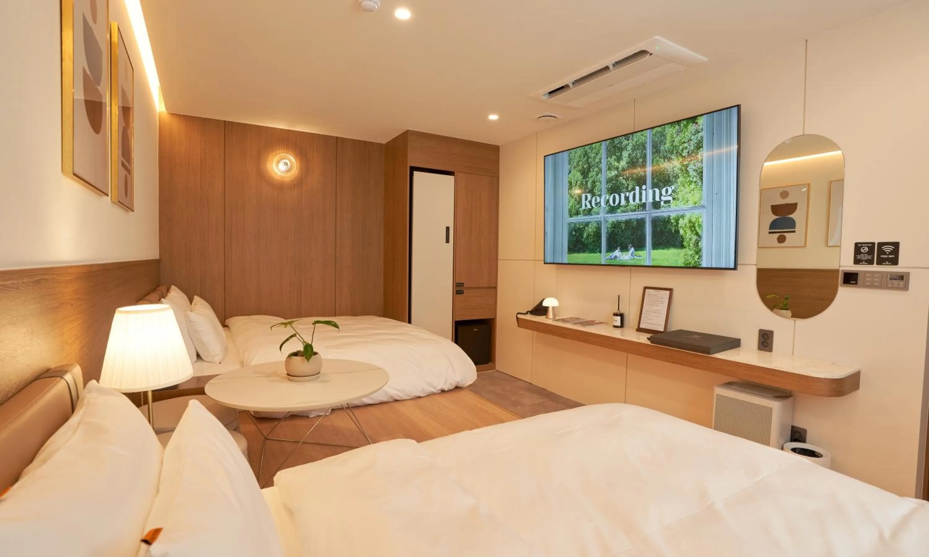 Bed in Brown Dot Hotel Gunsan Terminal Branch