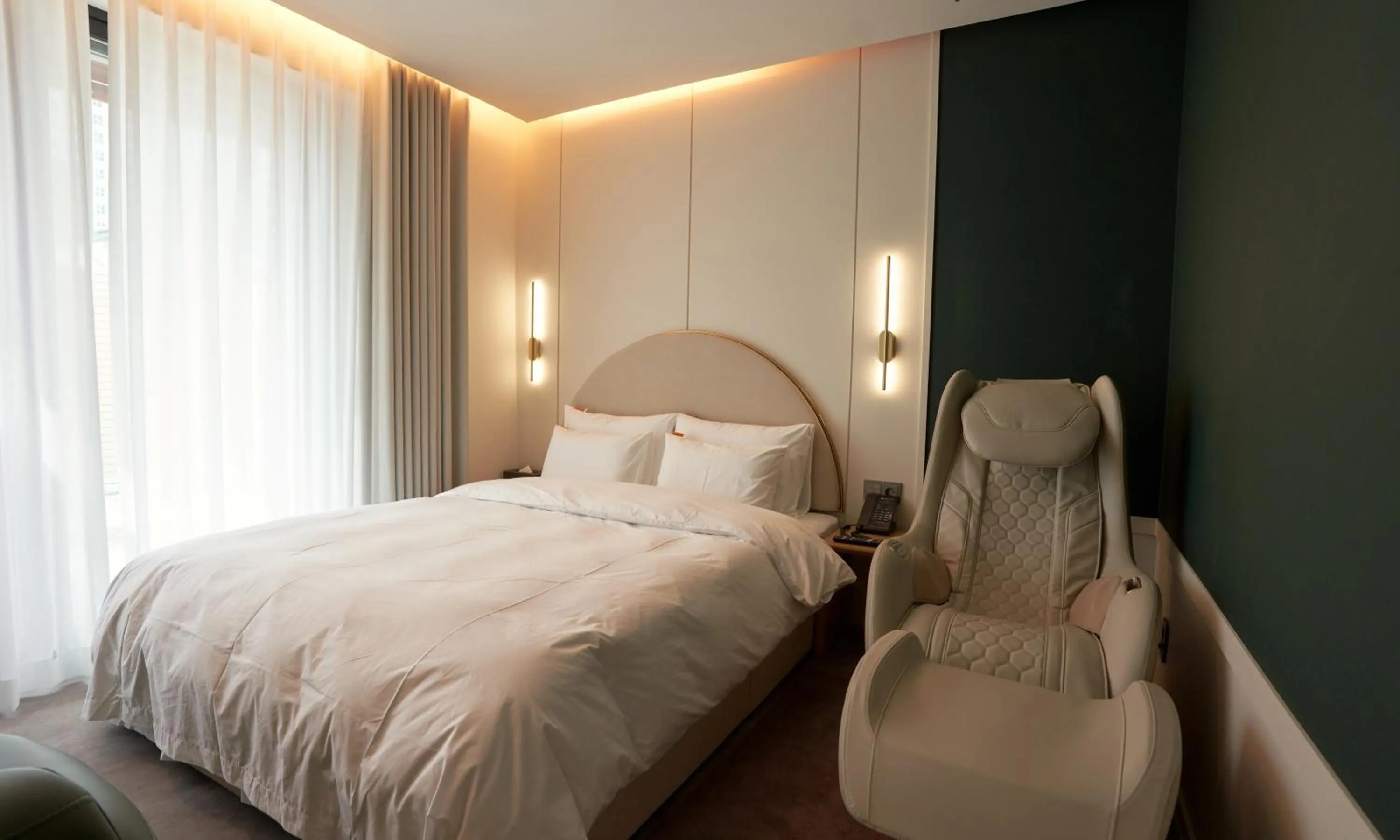 Bed in Brown Dot Hotel Gunsan Terminal Branch