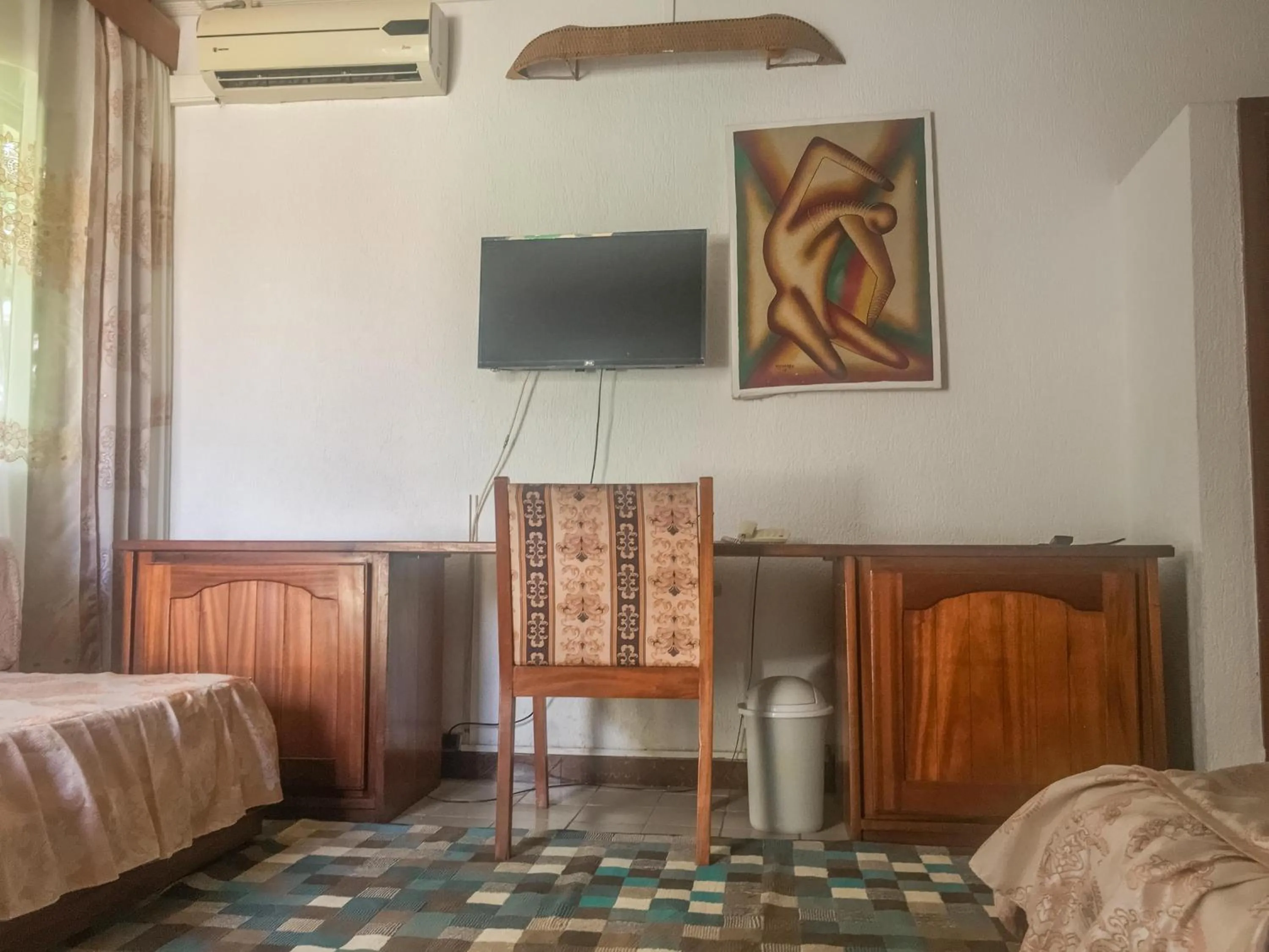 Bed in Hôtel Framotel Kribi