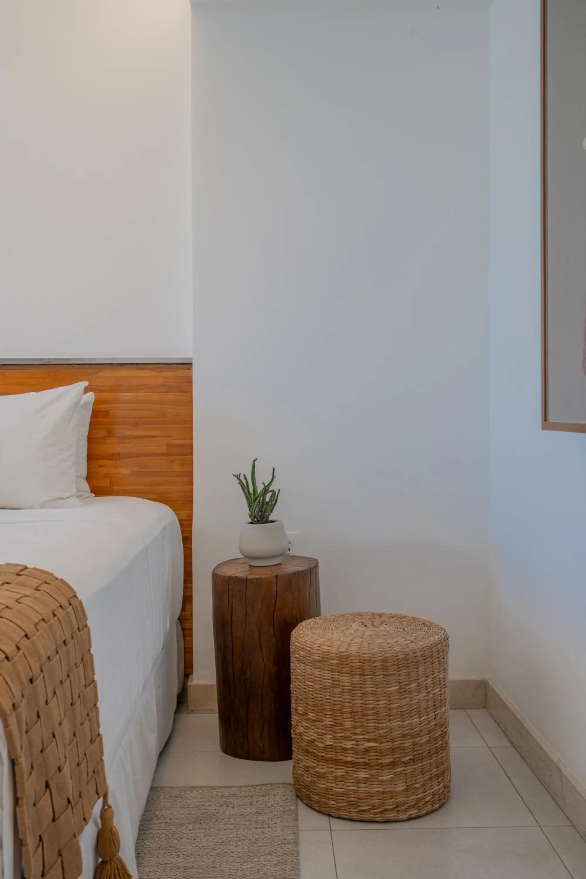 Decorative detail, Bed in Afago Mareiro Hotel